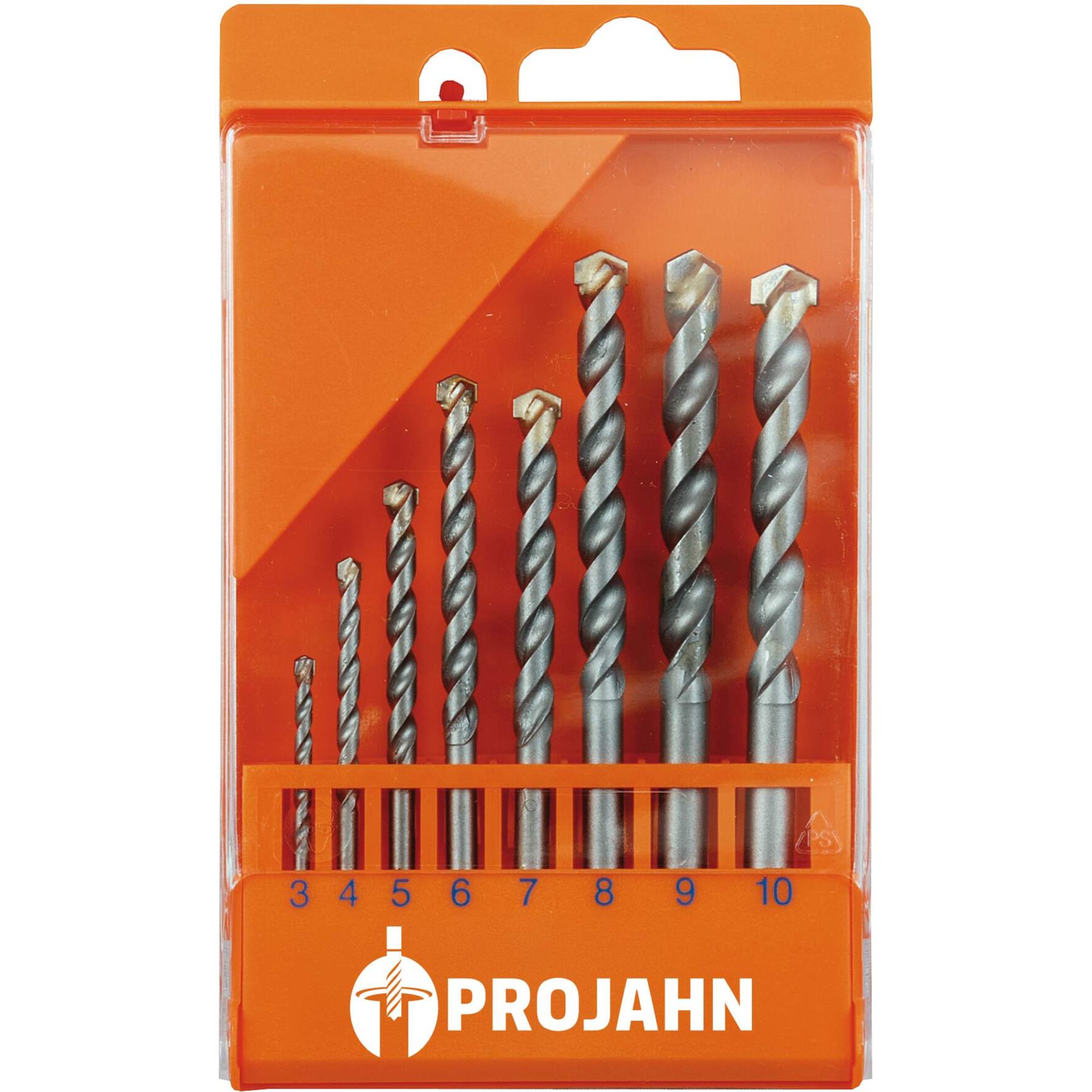 bohrer, bohrerset, spiralbohrer, metall, 10-tlg