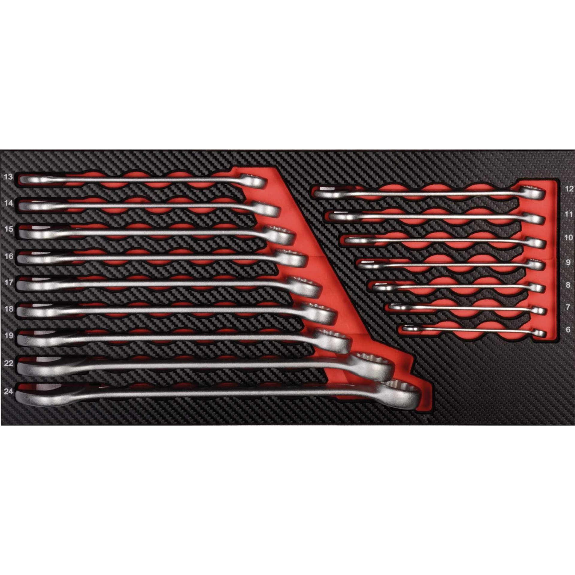 Ratschen-Set, Werkzeug-Set, Raschenschlüssel, Metrisch, Kohlefaser-Hintergrund