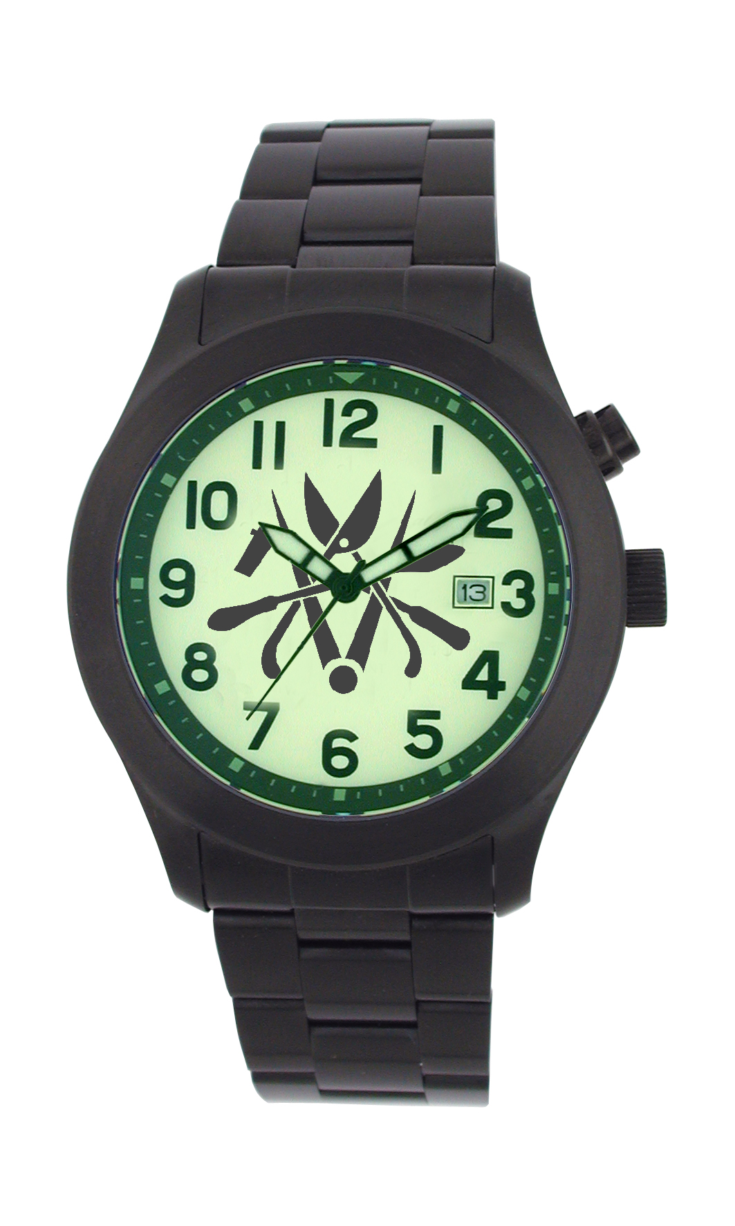 DAKL Klempnerzunft-Armbanduhr Edelstahl massiv