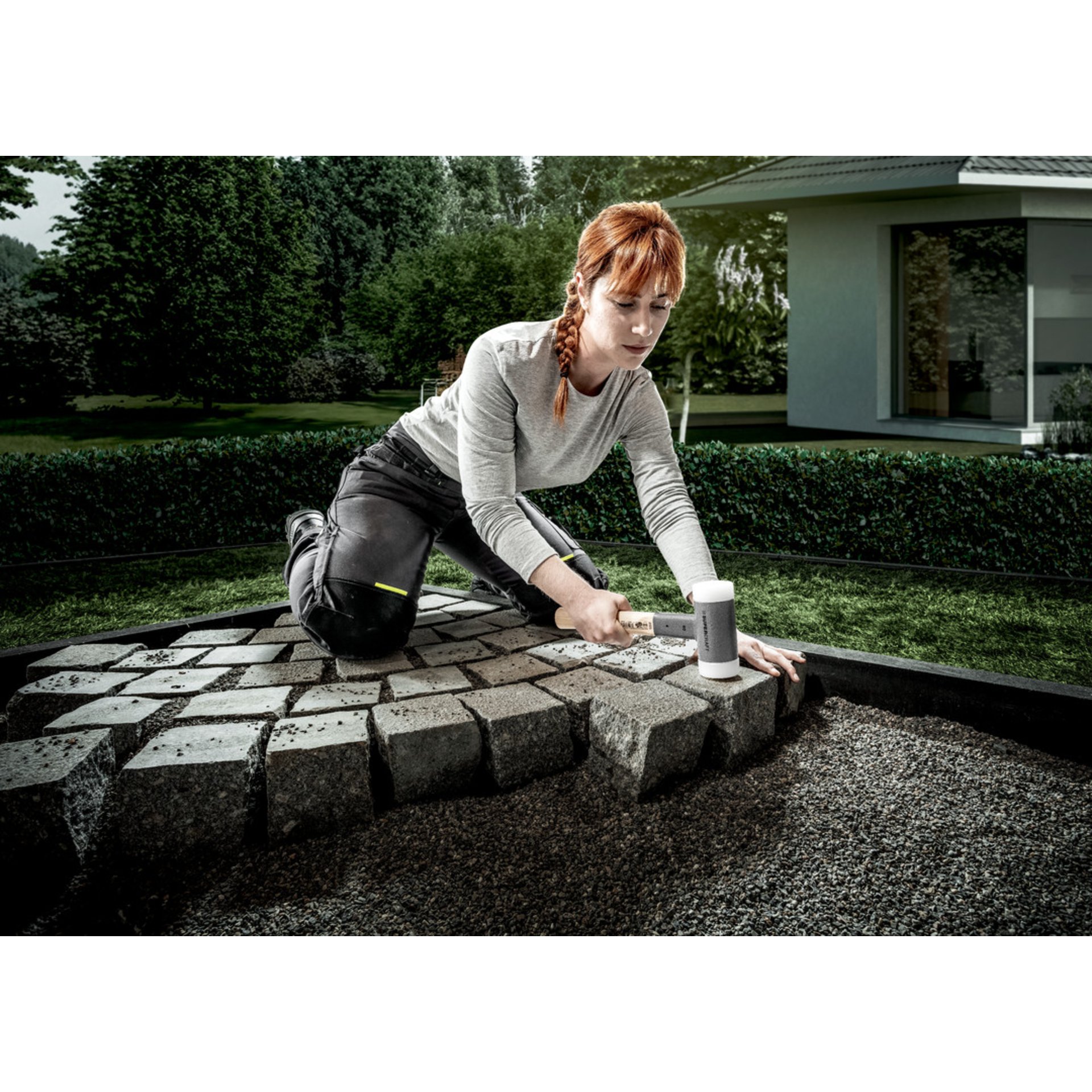 Pfad, Gehweg, Straße, Person, Frau