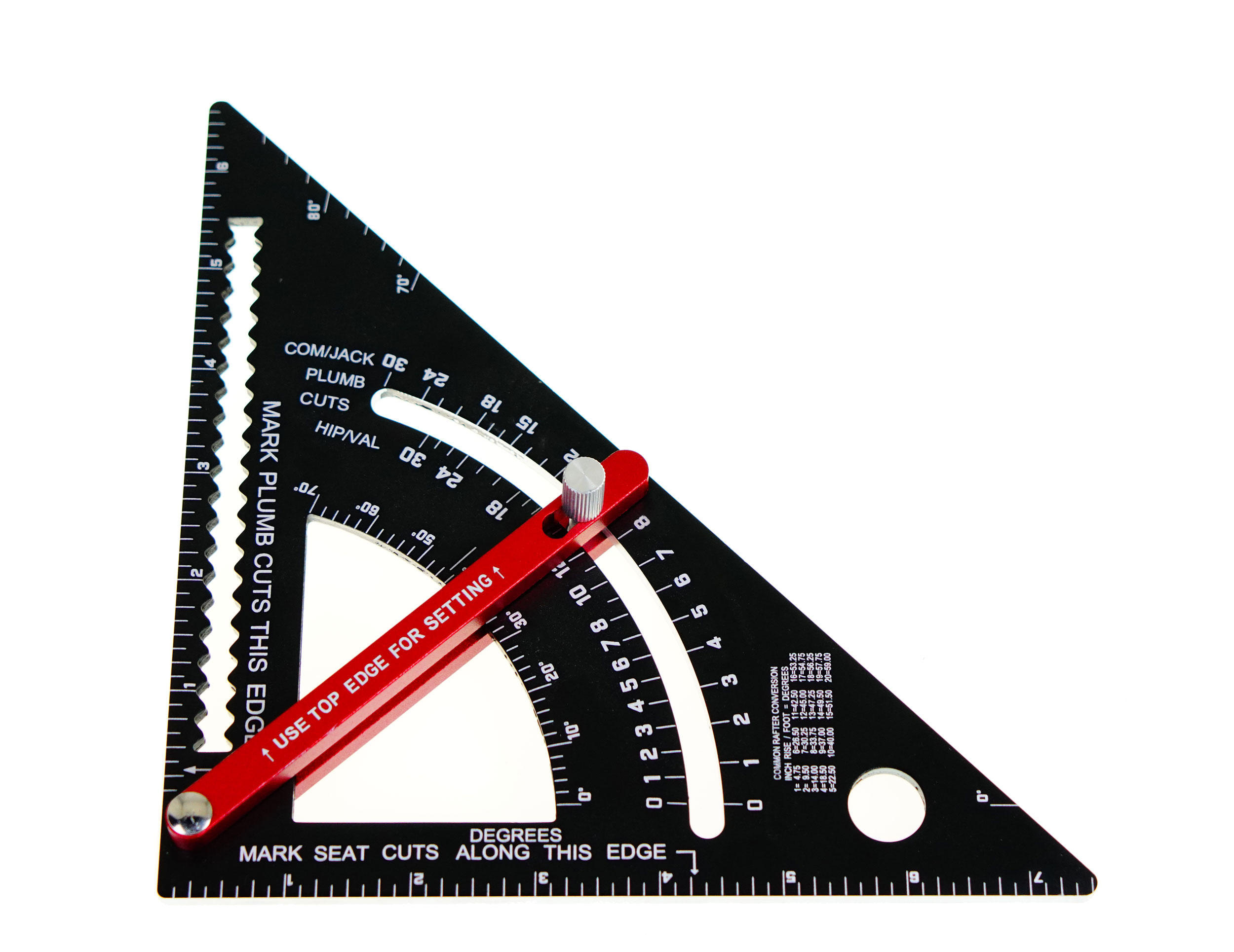 DAKL 7" Dreieck-Winkelmesser aus Aluminiumlegierung