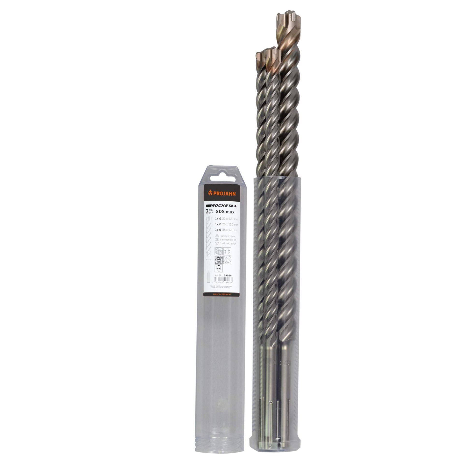 Bohrer, Bohrerset, SDS-max, Spiralbohrer, Metallbohrer