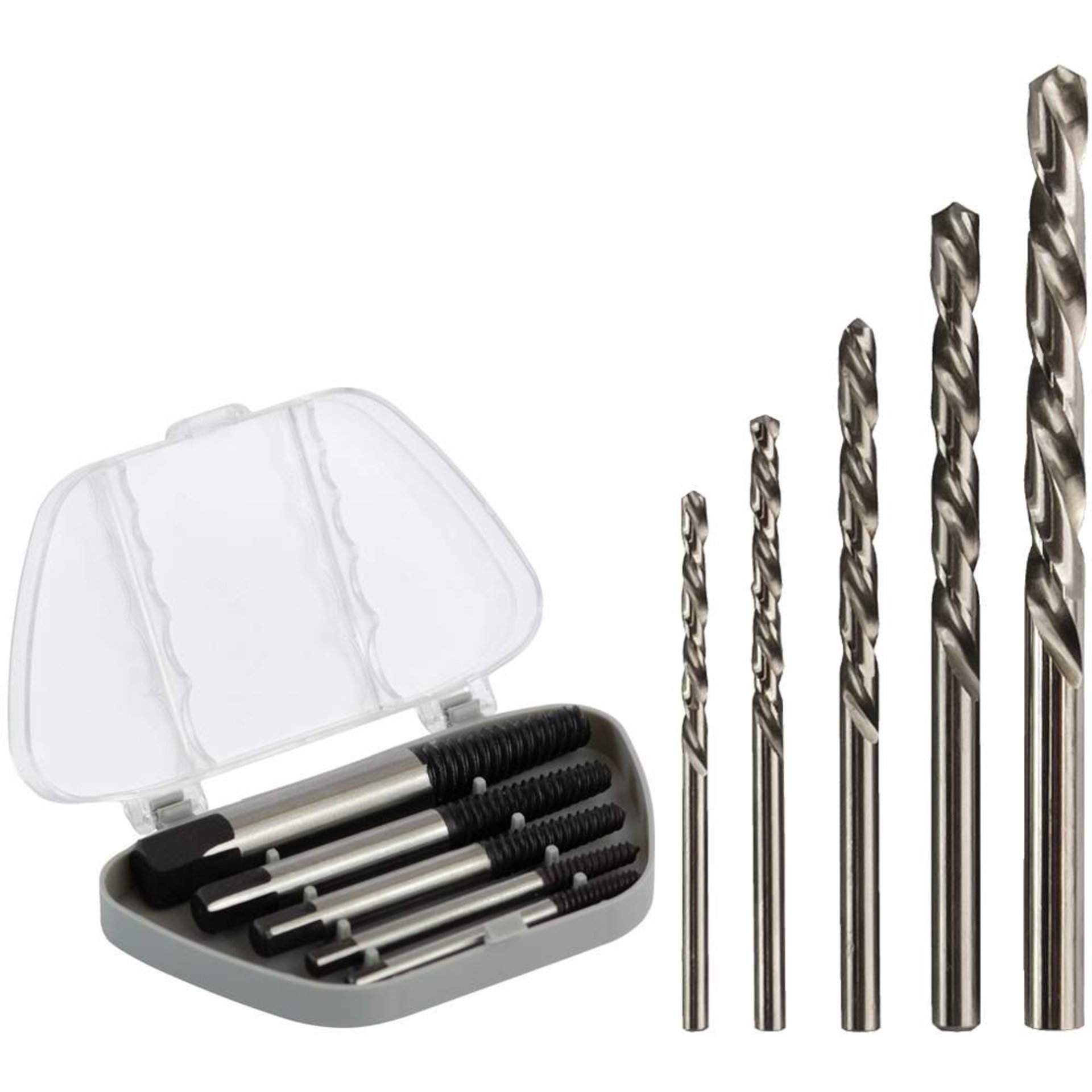 Bohrer-Set, Schraubendreher, Bohrerset, Metallbohrer, Koffer-Set