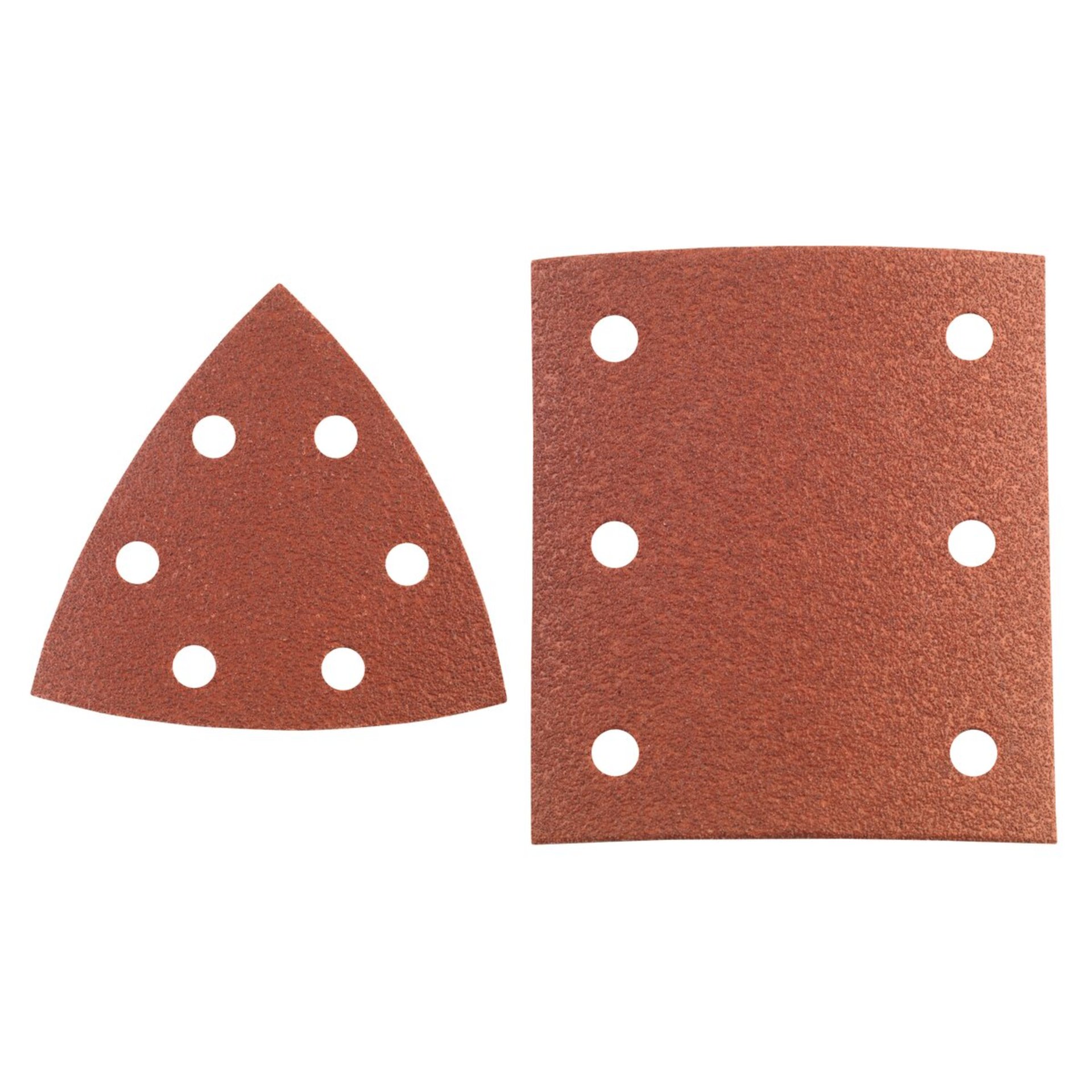 Hikoki 45 Haftschleifblätter Set P60, 80, 120, Rot, für SC12SH