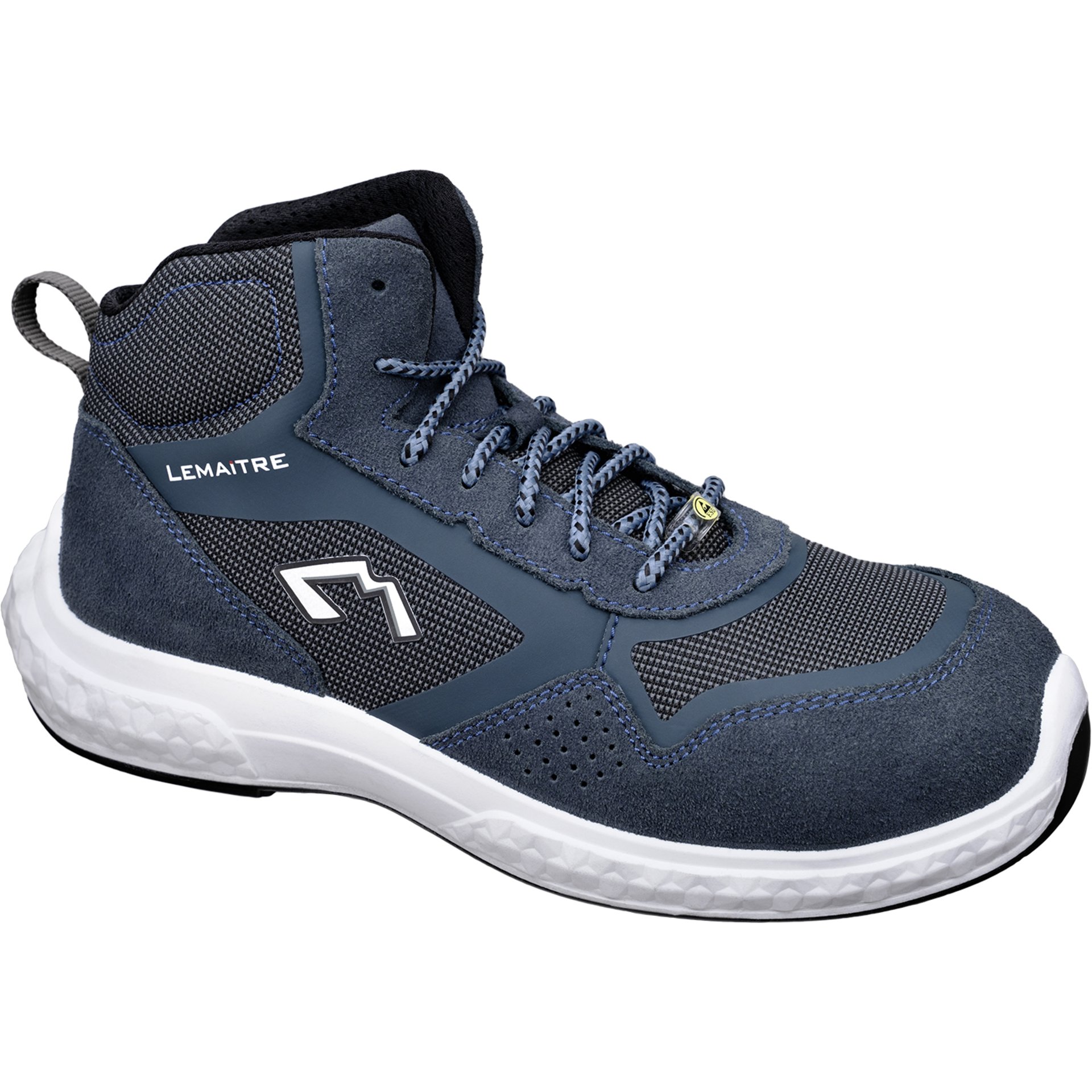 Sneaker, Hiking-Schuhe, Mesh-Obermaterial, Blau, Weiße Sohle