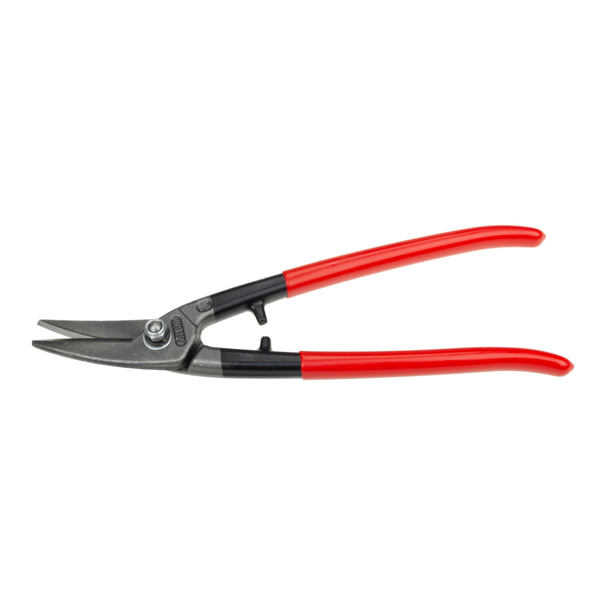 Schere, Seitenschneider, Griffrot, Metallklinge, Konstruktion