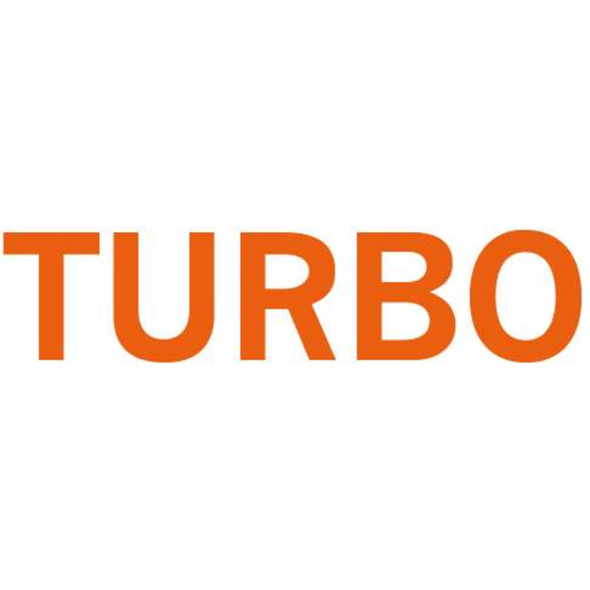 logo, orange, text, branding, turbo