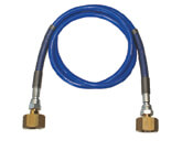 Perkeo FLEX Sauerstoff-Umfüllschlauch 200bar,1000mm,G3/4"RH AG DIN 477