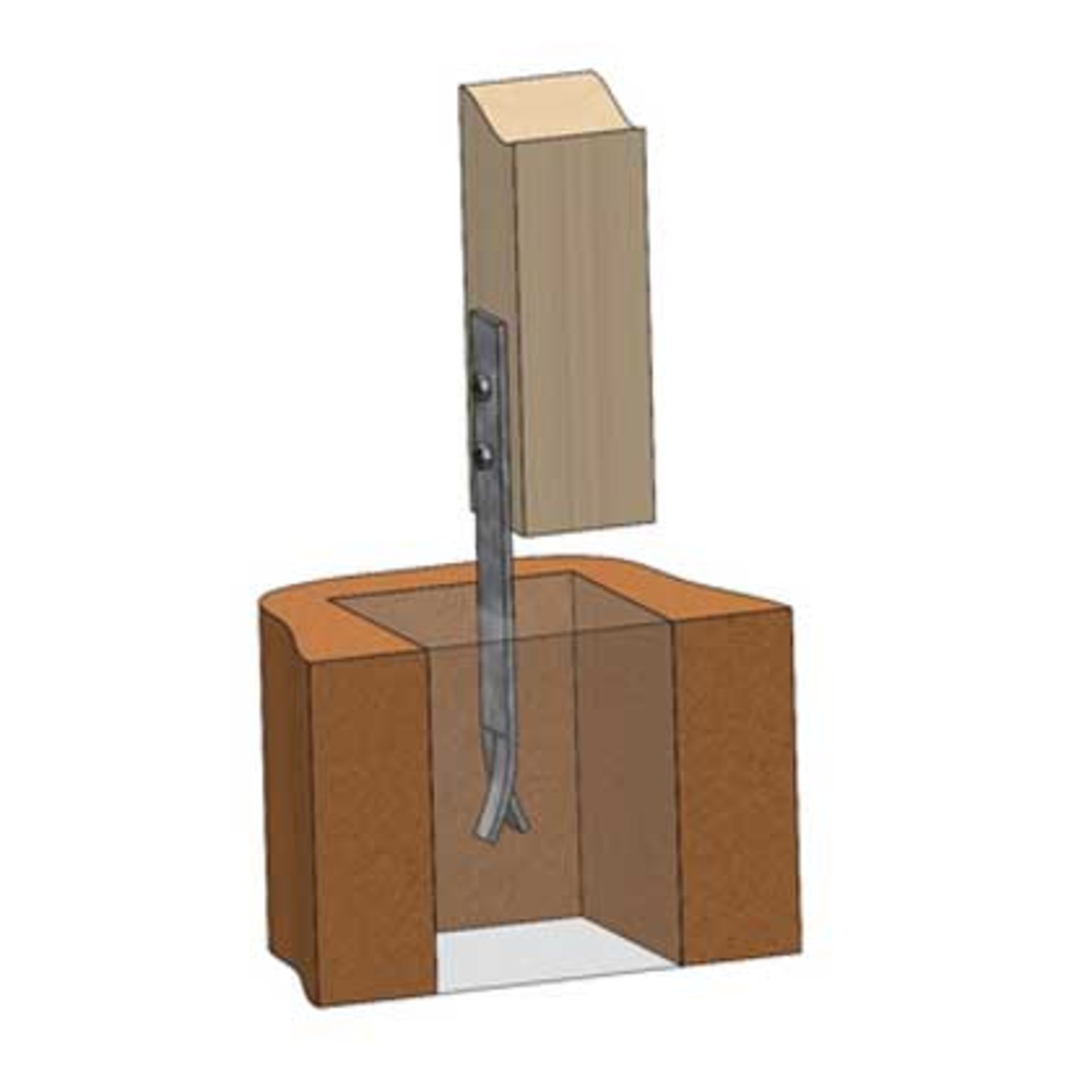 wandhalter, wandhalterung, stahl, brücke, holzstange