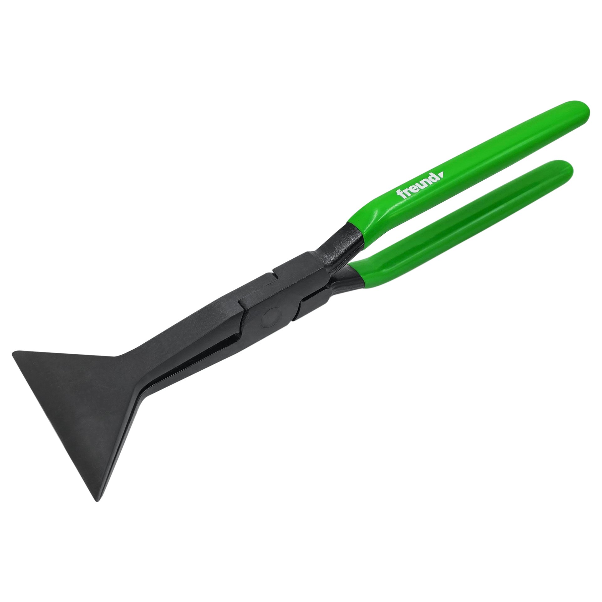 Spachtel, Kleberwerkzeug, Schabwerkzeug, Griff grün, Flachspachtel