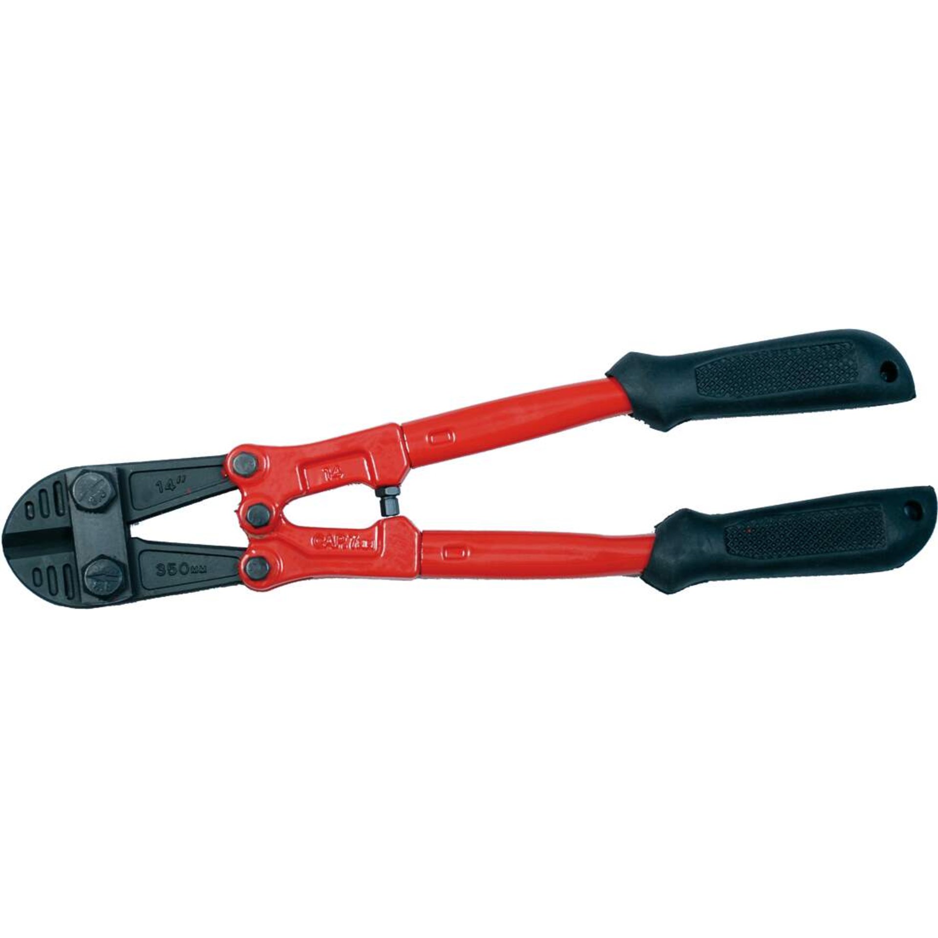 Abkantzange, Rohrzange, Spitzenzange, Kunststoffgriffe, Rot