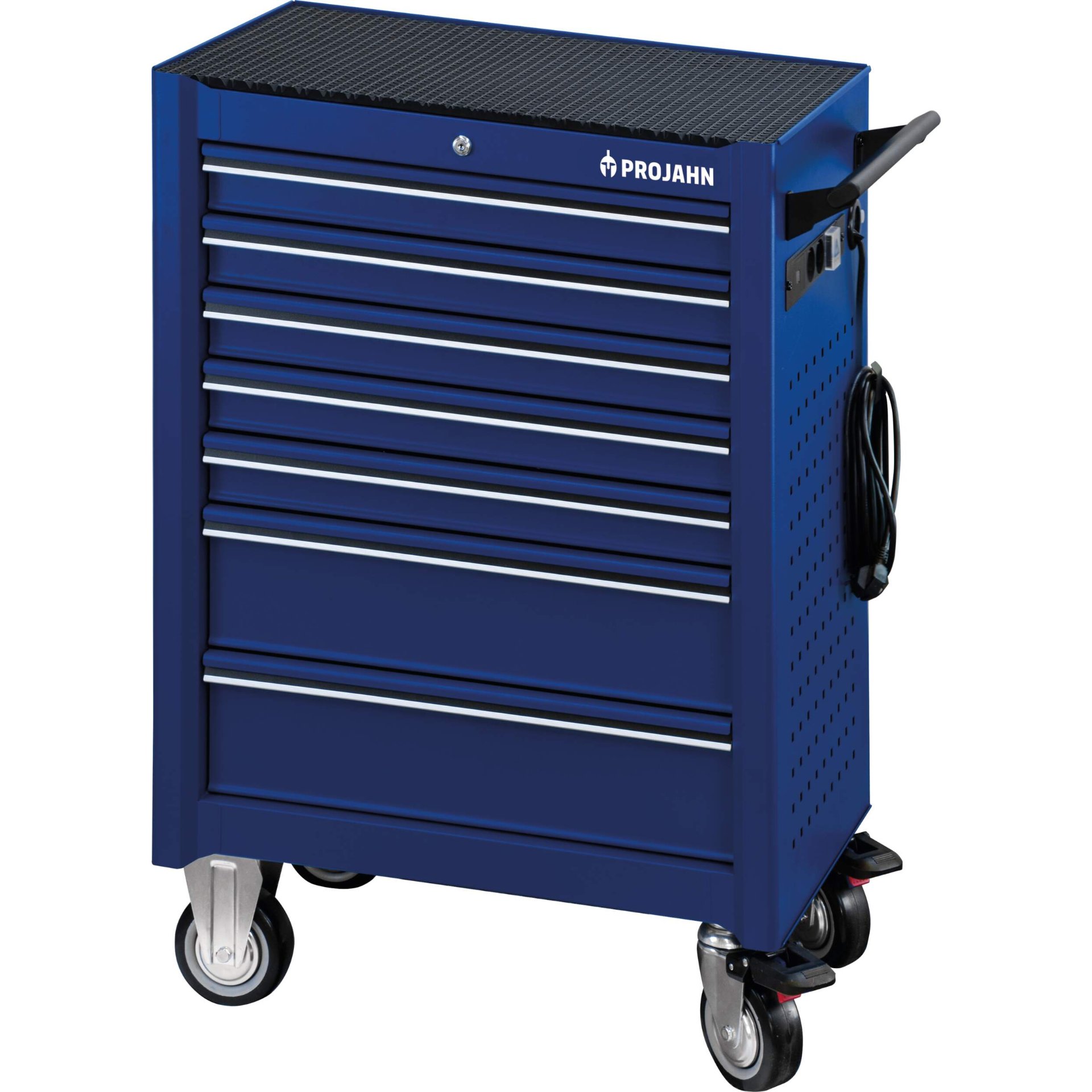 Rollentisch, Werkzeugwagen, Schubladenbox, Blau, Mobilwagen