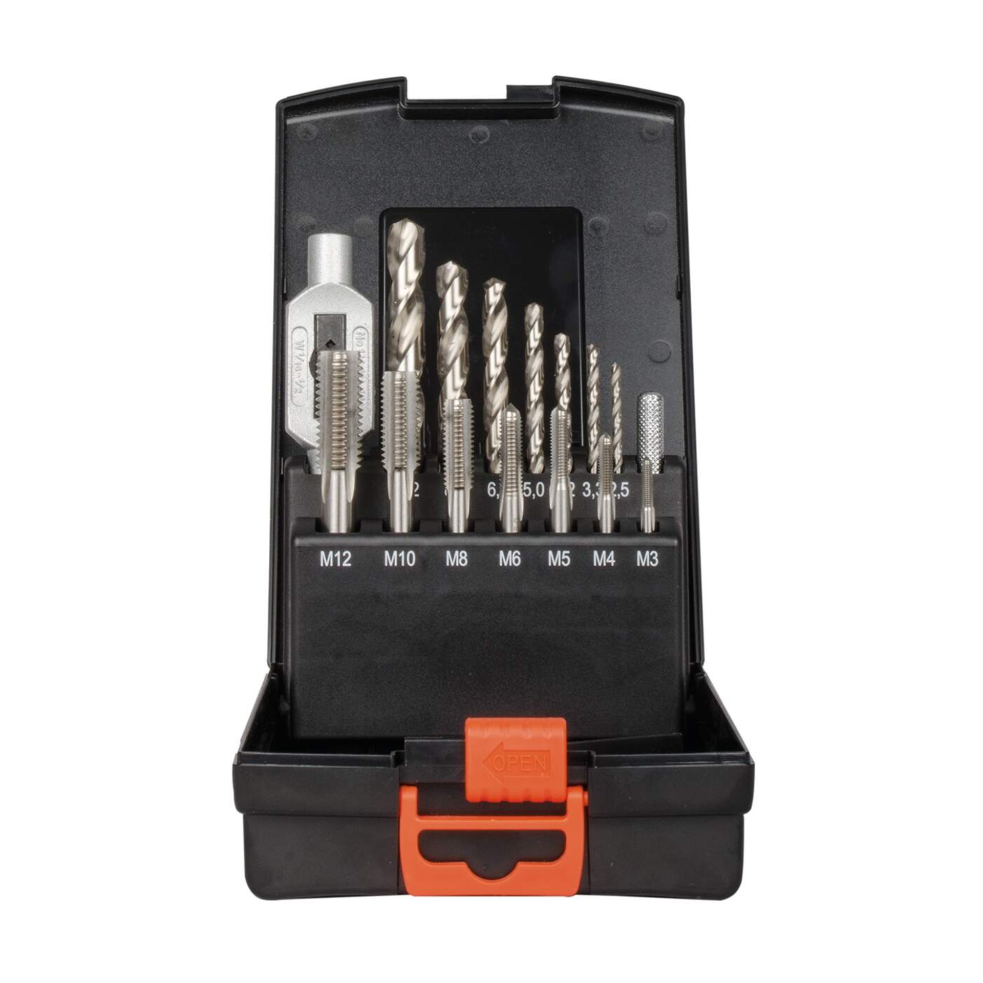 Bohrerset, Schraubendreher, Bohrer, Stufenbohrer, M3-M12