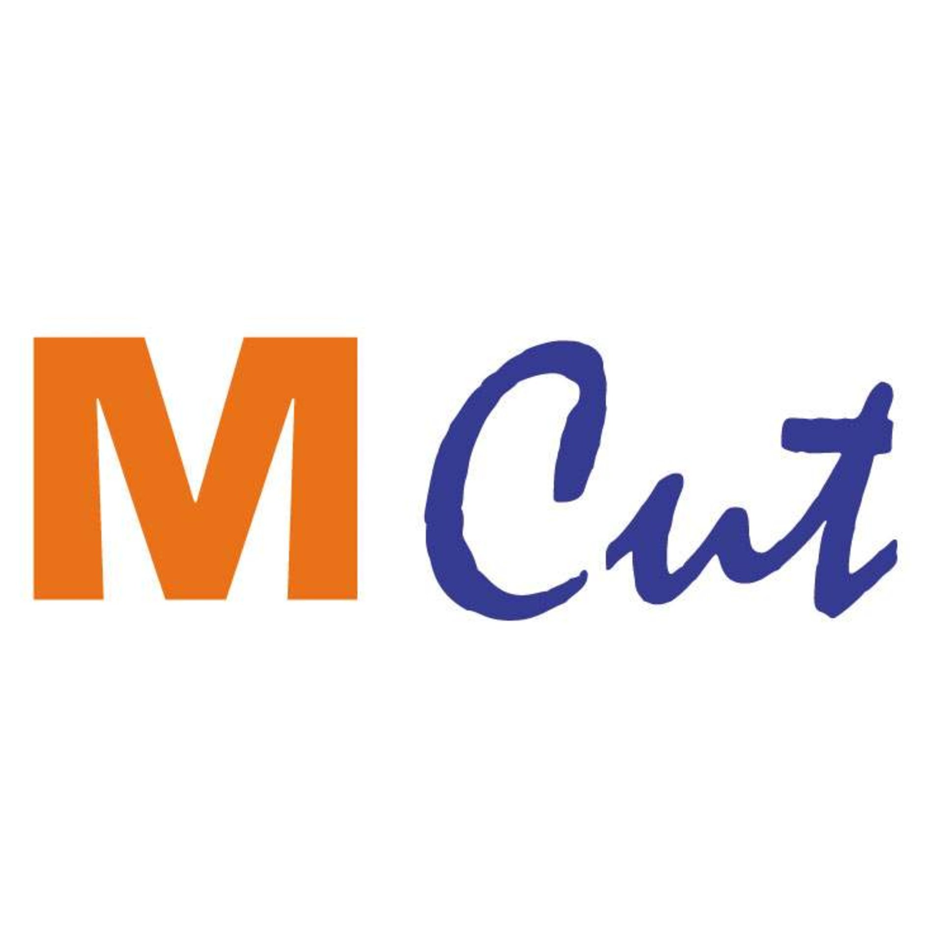 logo, M, Cut, orange, blue