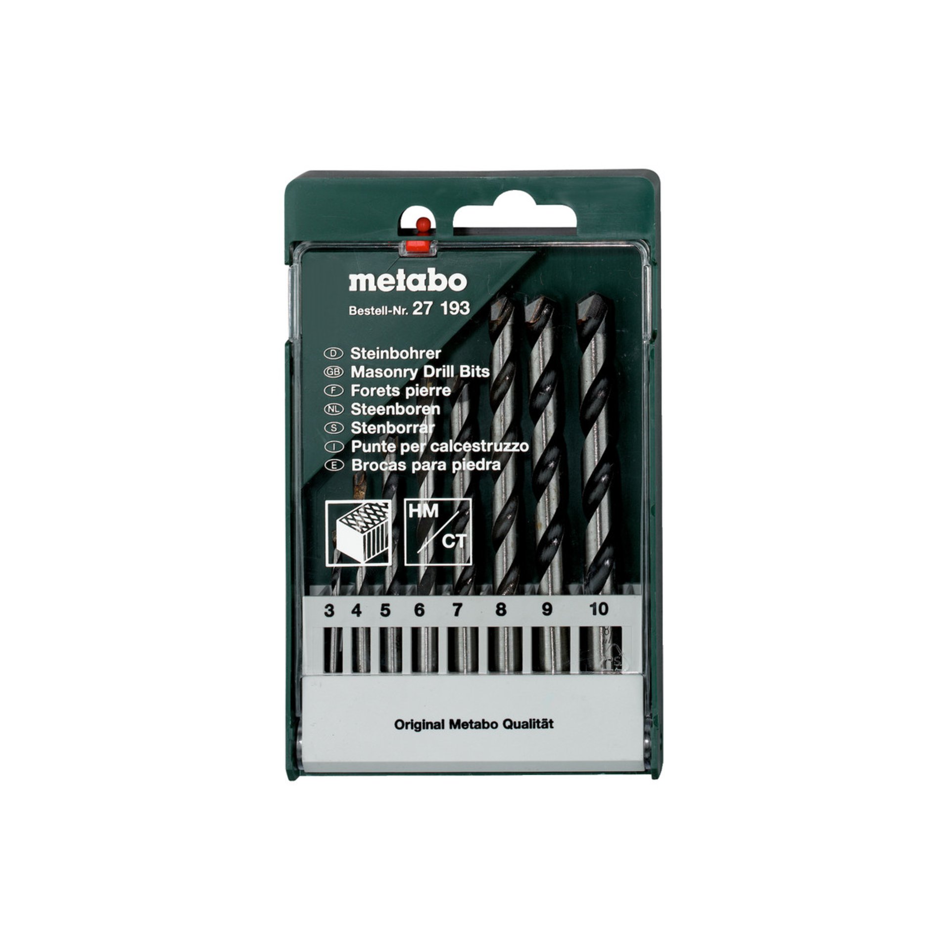 Steinbohrer, HM bestückt