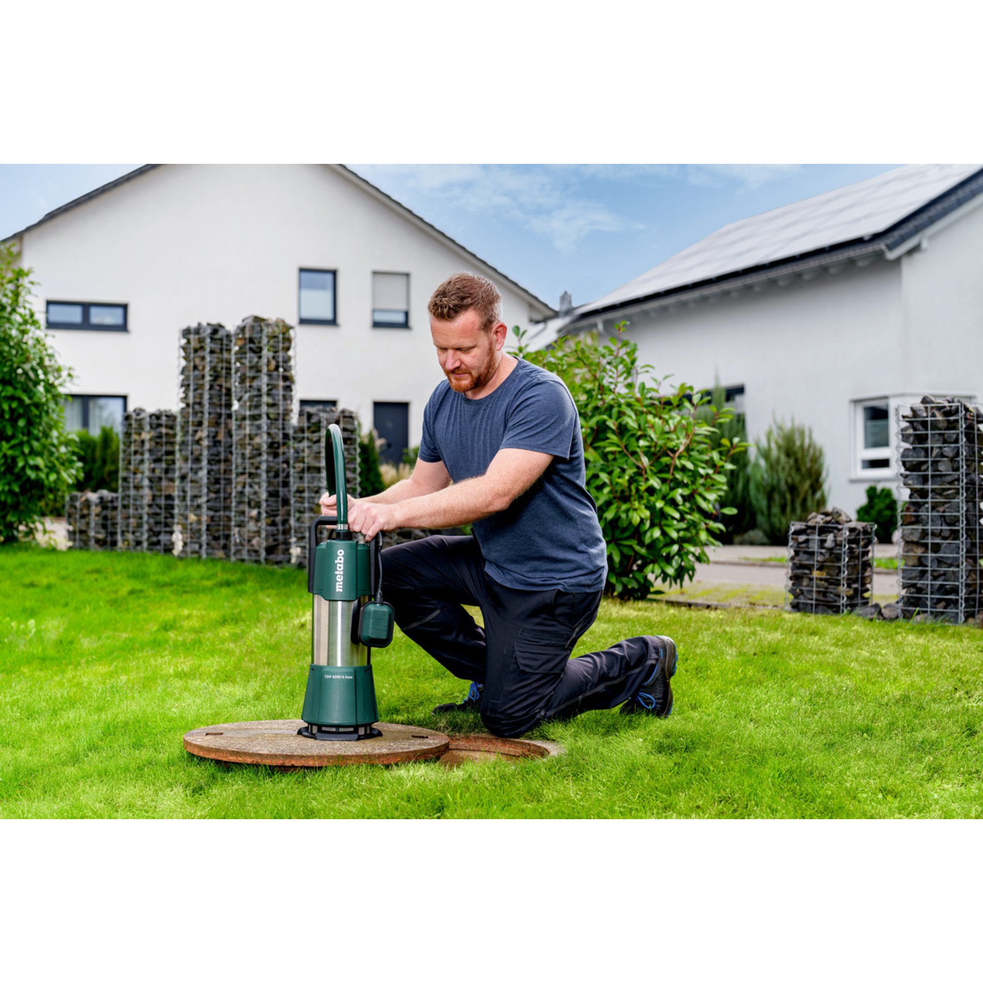 Gras, Garten, Rasen, Mann, Person