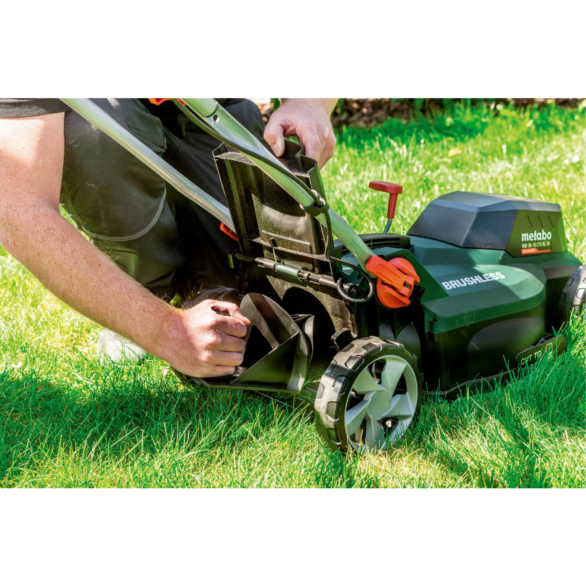 Gras, Rasen, Gerät, Mann, Person