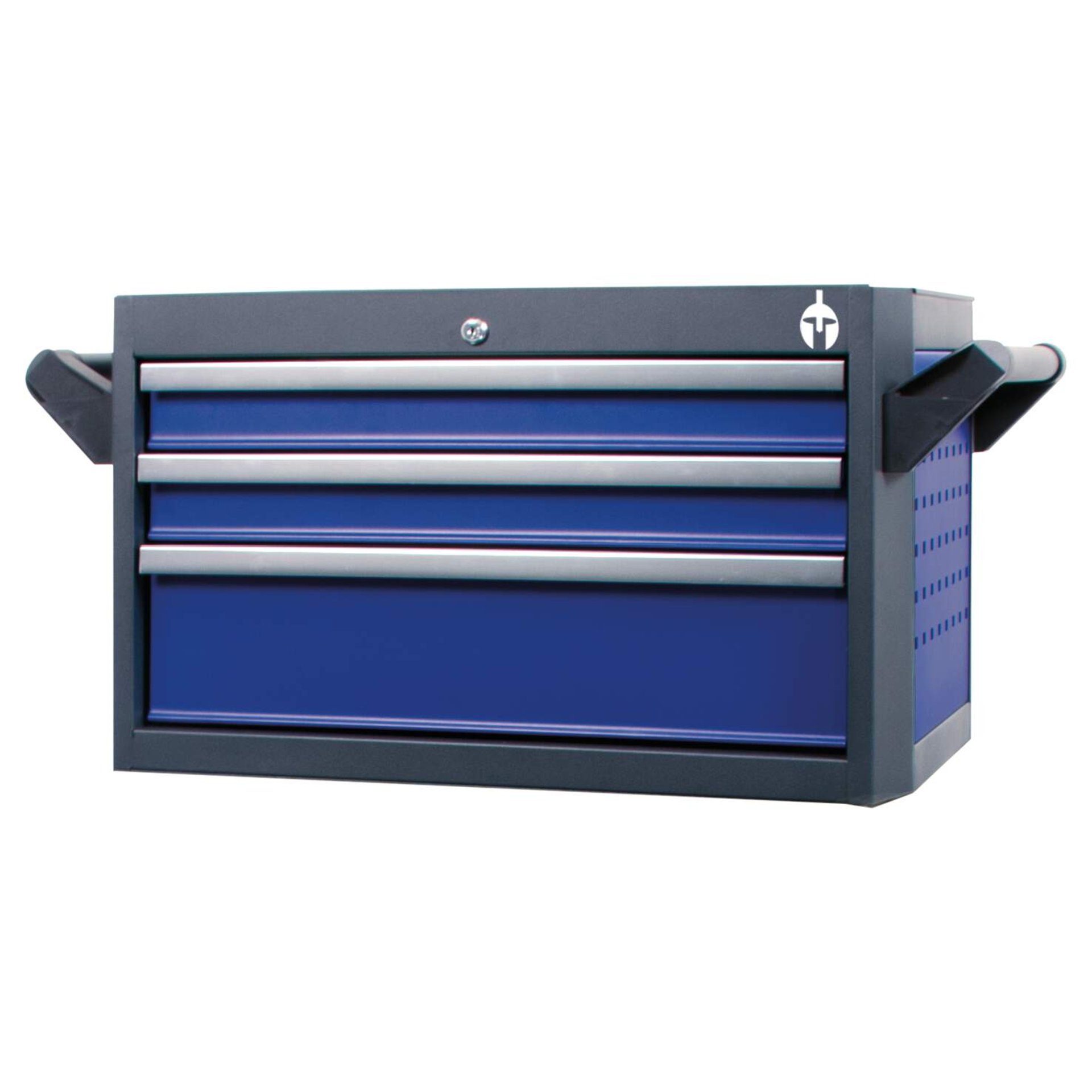 Werkzeugkasten, Schubladenkasten, 3-4 Schubladen, Metall, blau