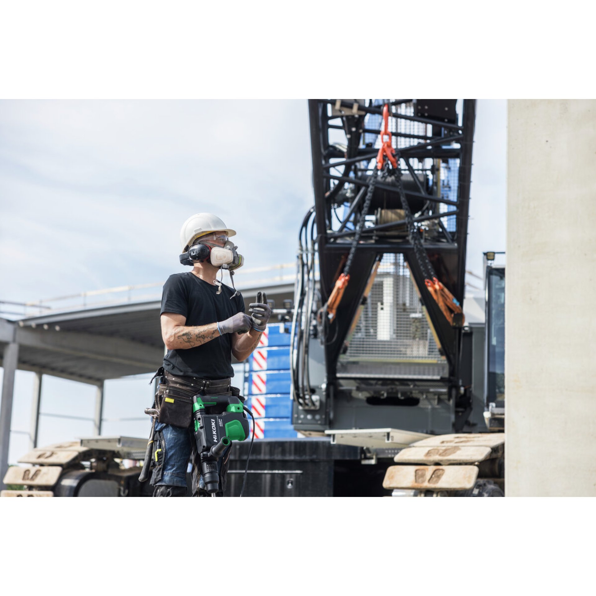 Person, Arbeiter, Handschuh, Helm, Mann