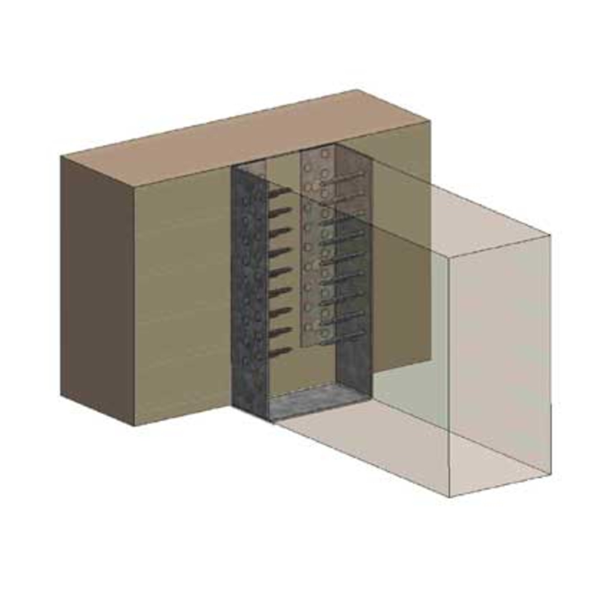 Schrank, Steckschrank, Schlossfach, Schwenktüren, Korpus