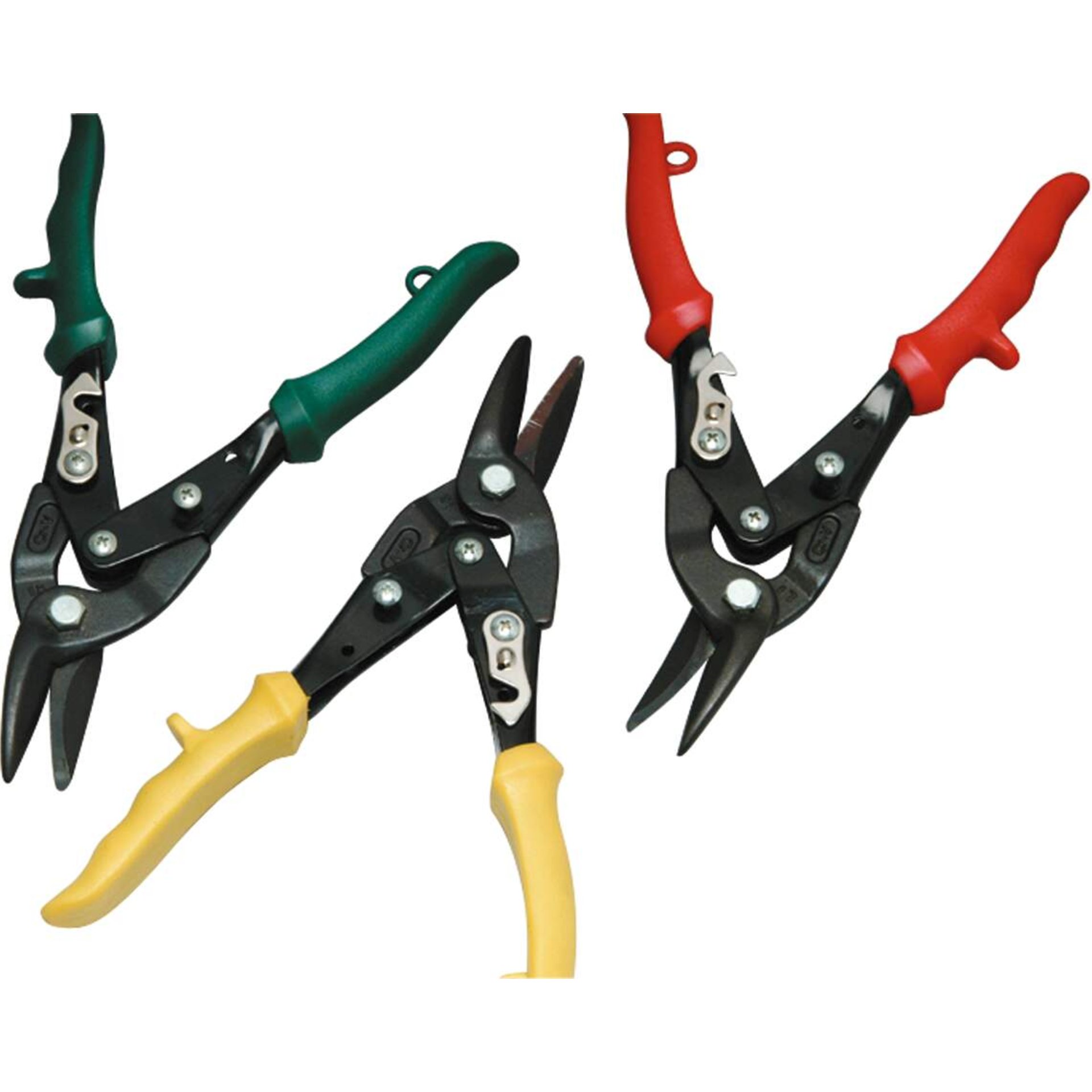 Kabelzange, Verzinnungszange, Seitenschneider, Griff grün, Griff gelb