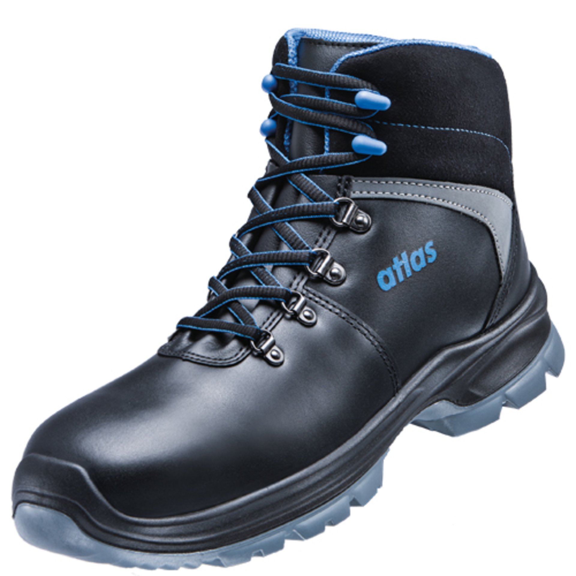 Stiefel, Stiefeletten, Lederoptik, Blau-Schwarz, Gummisohle