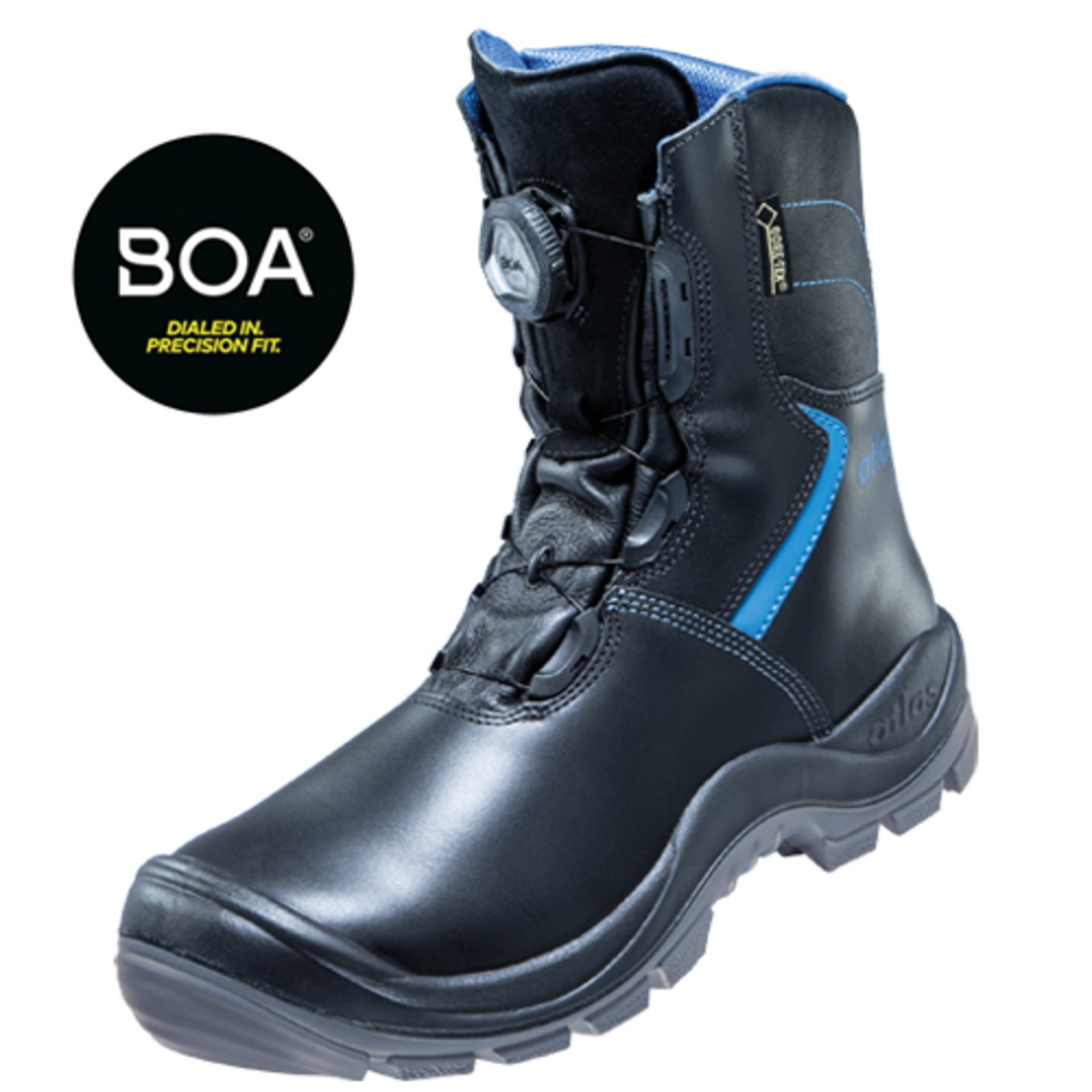 Stiefel, Arbeitsstiefel, Safety-Stiefel, dunkelblau, Stahlkappe?