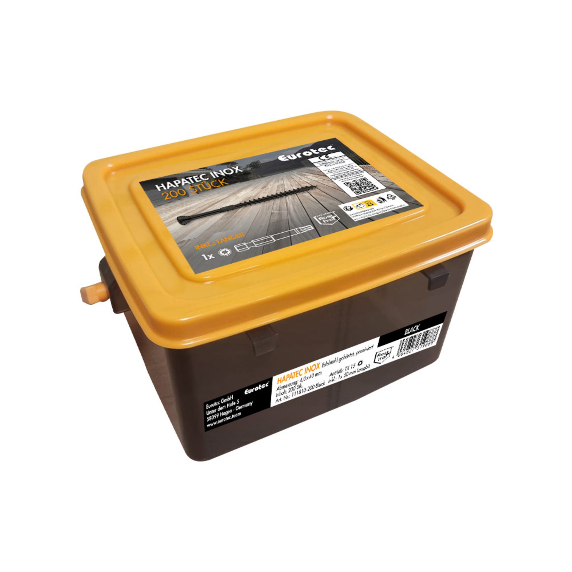 Eurotec Hapatec-Schraubeneimer schwarz