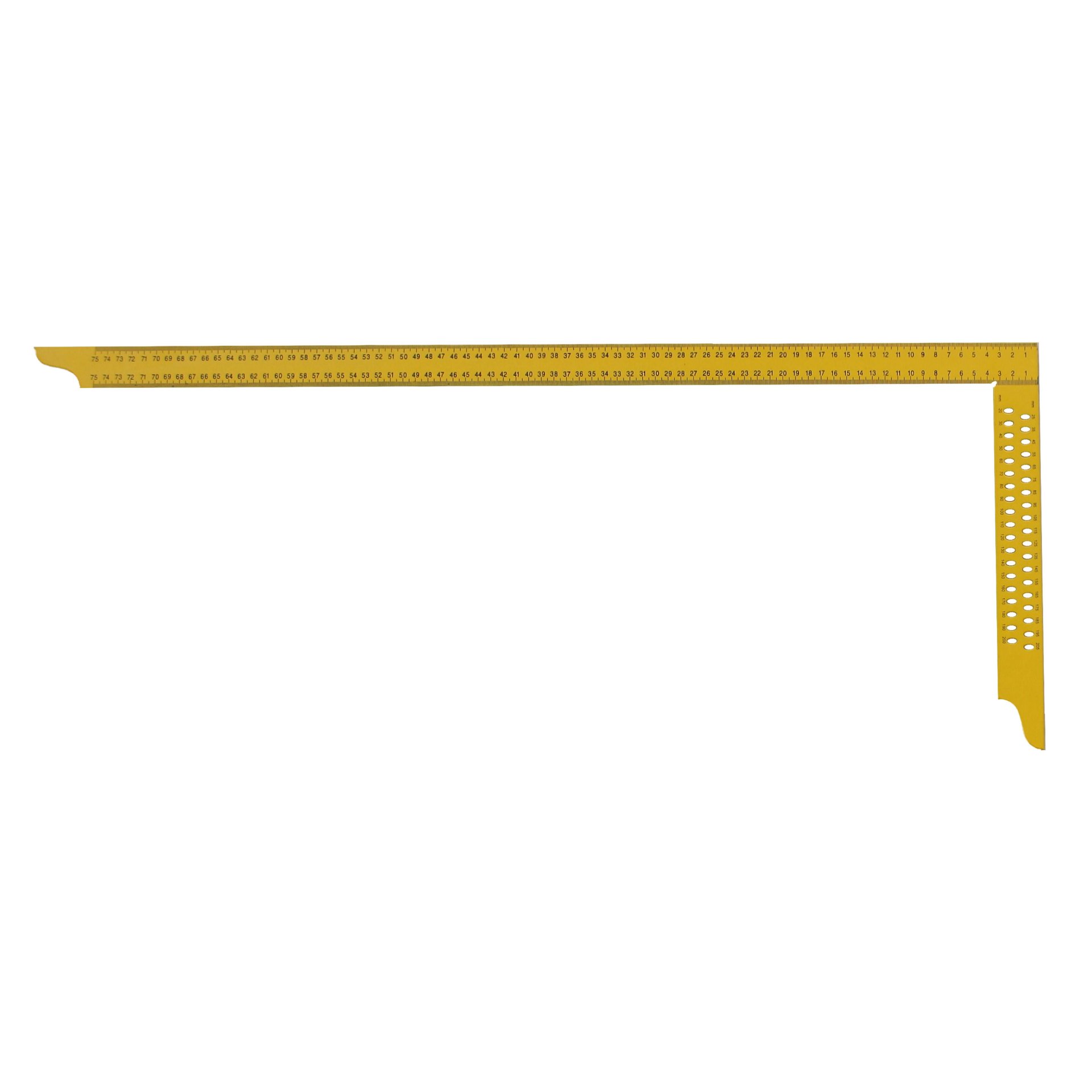 Hedü Zimmermannswinkel hedue ZY 800 mm mit mm-Skala Typ B und Anreißlöcher