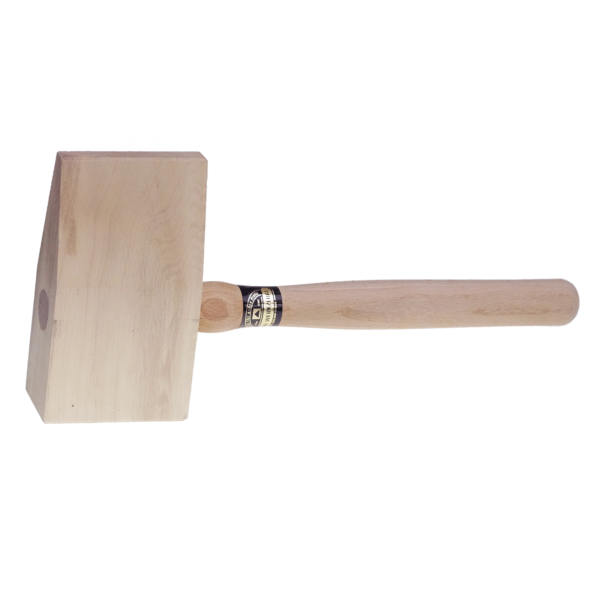 Deckhammer eckig Stiel Rotbuche lackiert