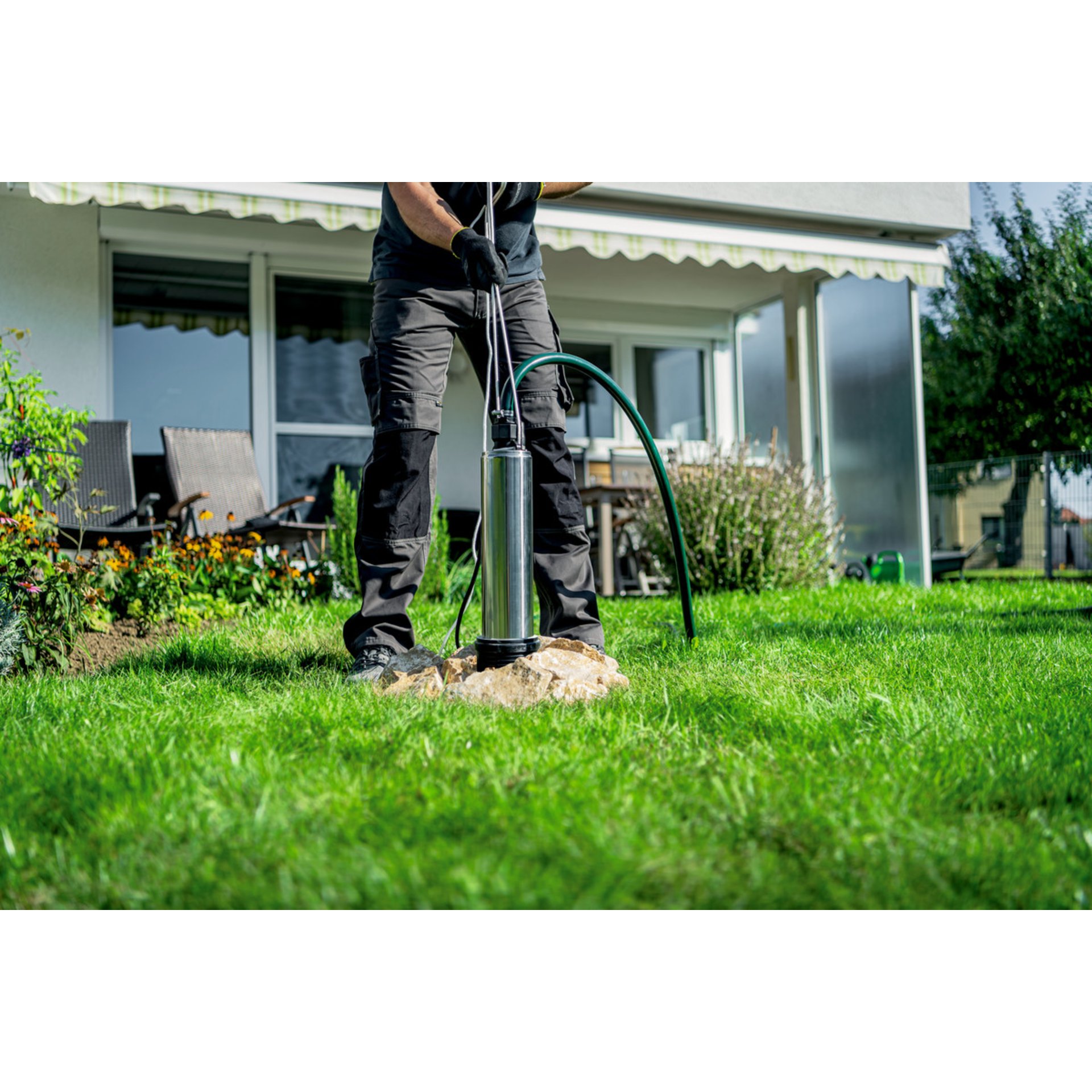 Gras, Rasen, Handschuh, Mann, Person