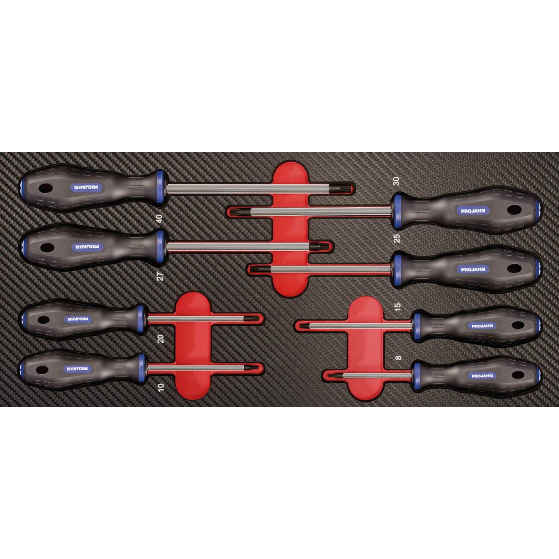 Schraubendreher-Set, Schraubendreher, Kunststoffgriff, Verschiedene Größen, Satz mit Torx