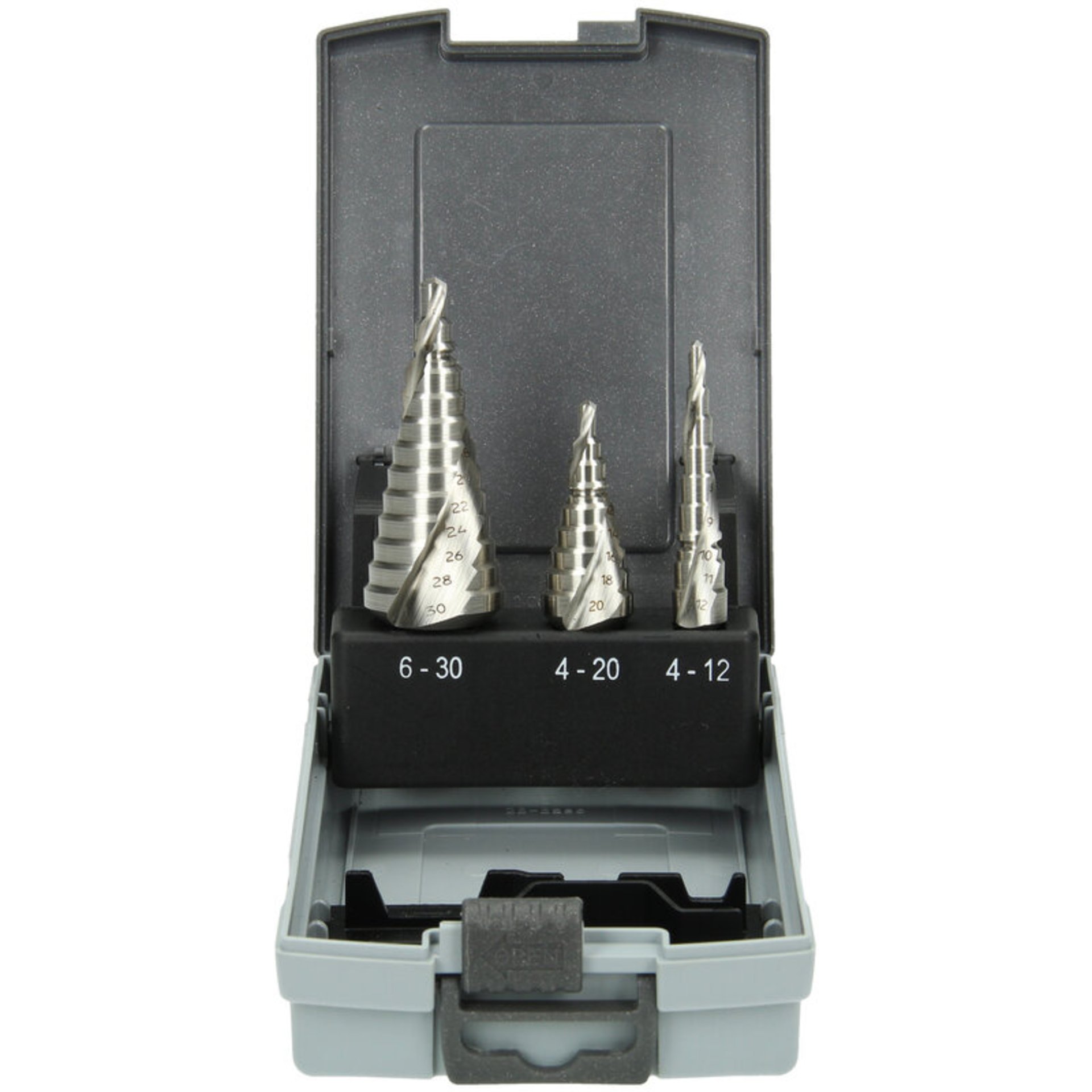 Hikoki Stufenbohrerset Spiralnut (3-teilig) 4-12 / 4-20 / 6-30 mm