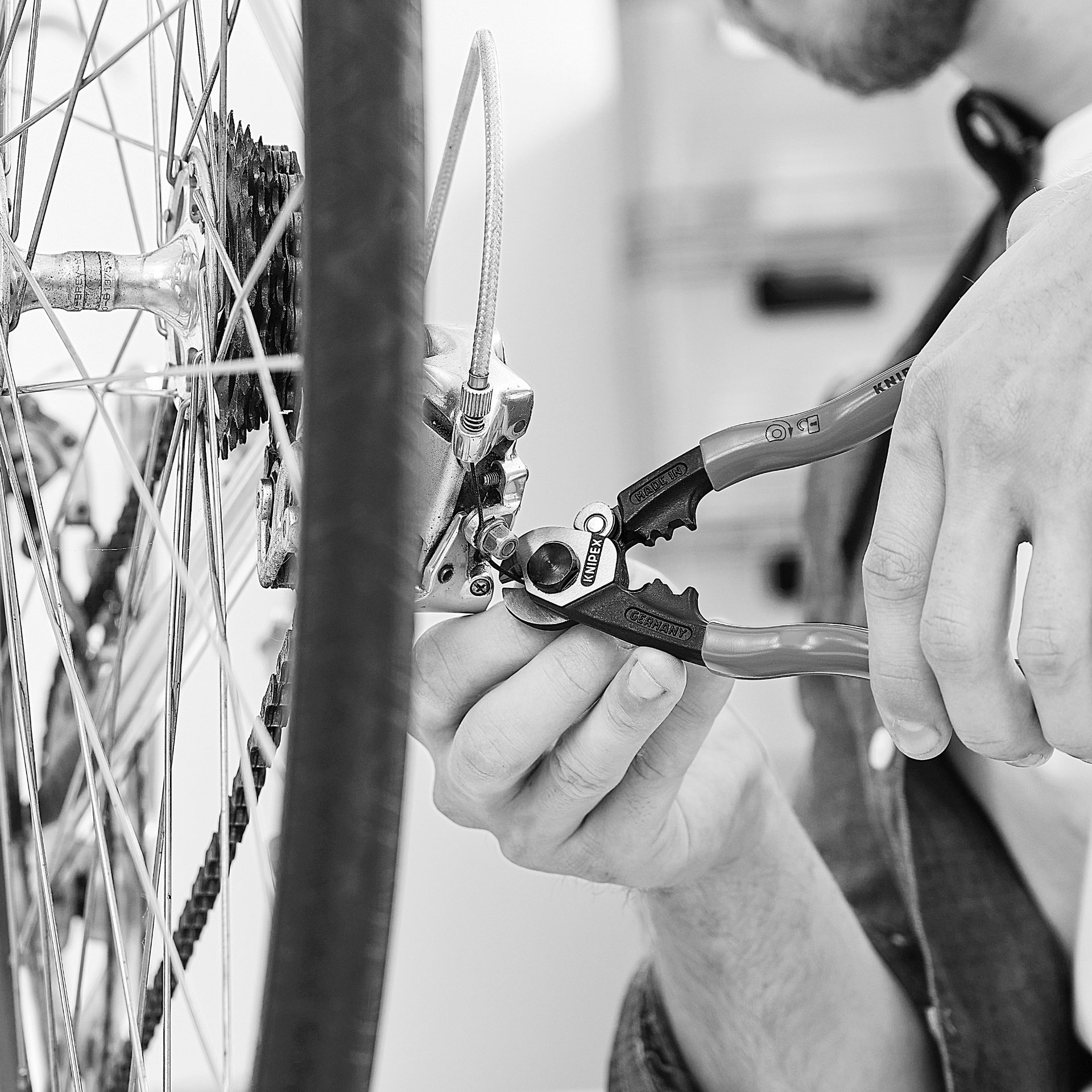 sprach, Finger, Person, Rad, Mann