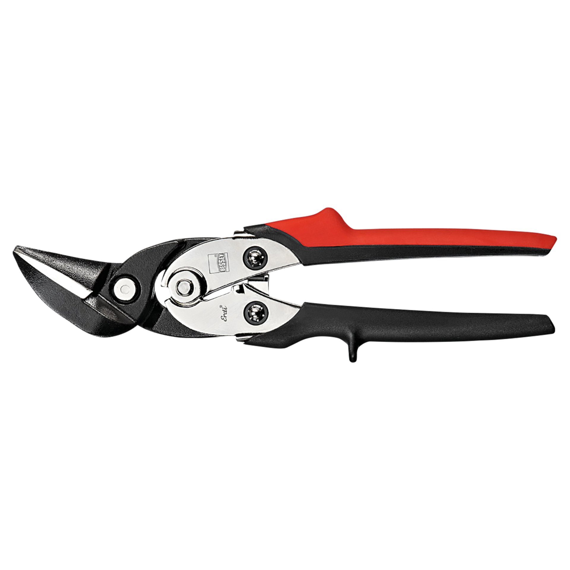 Garten-Schere, Astschere, Blechschere, Metallklinge, Rot-Schwarz