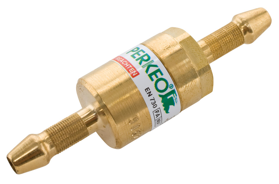 Perkeo Rückschlagsicherung zwischen den Schläuchen f. Pr. u. Ace. T.6 mm