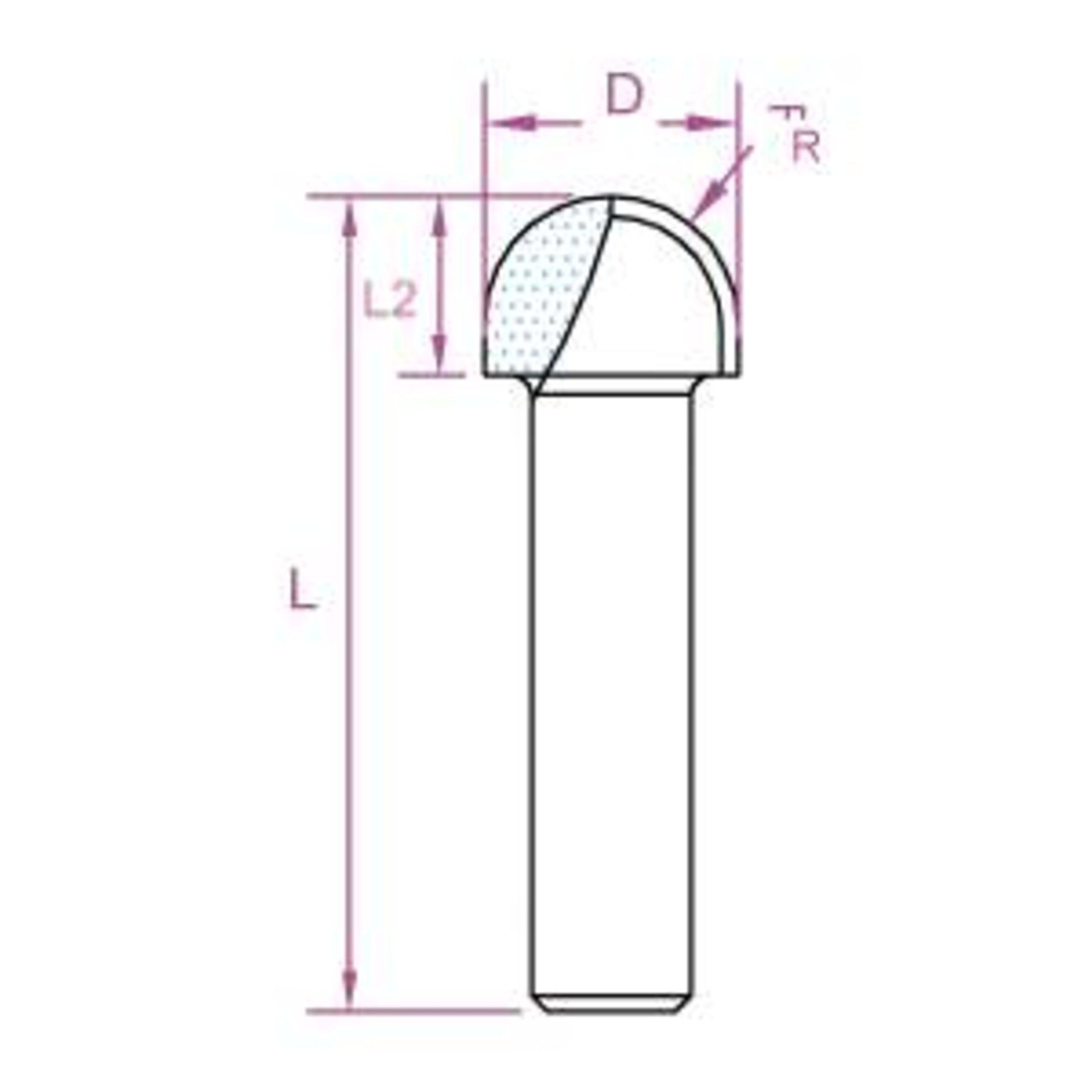 klingennagel, bohrer-kopf, halbkugel, metall, bohrwerkzeug