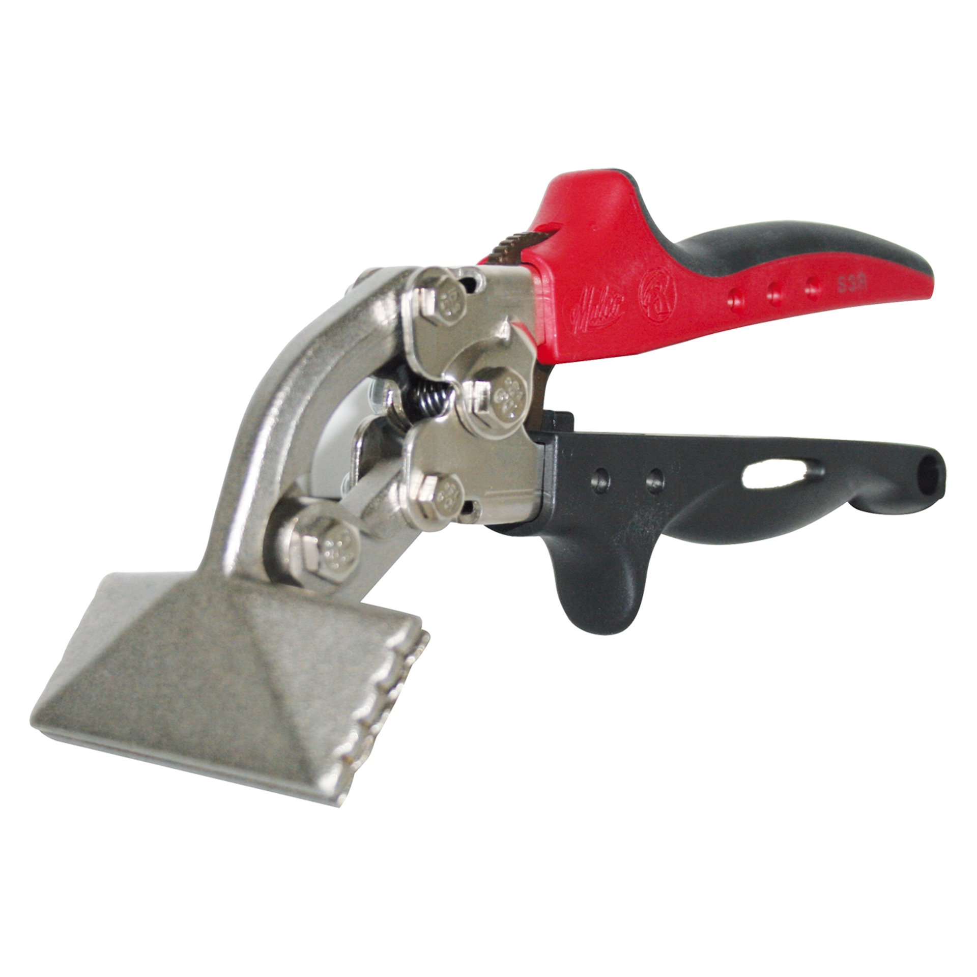Fugenmesser, Schneidwerkzeug, Metall, Griffrot, Klemmmechanismus