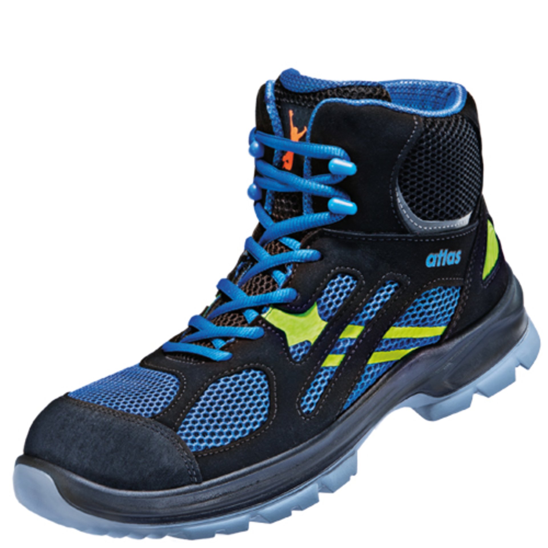 Stiefel, Hiking-Stiefel, Mesh-Netz, Leder/Textil, Blue Accent