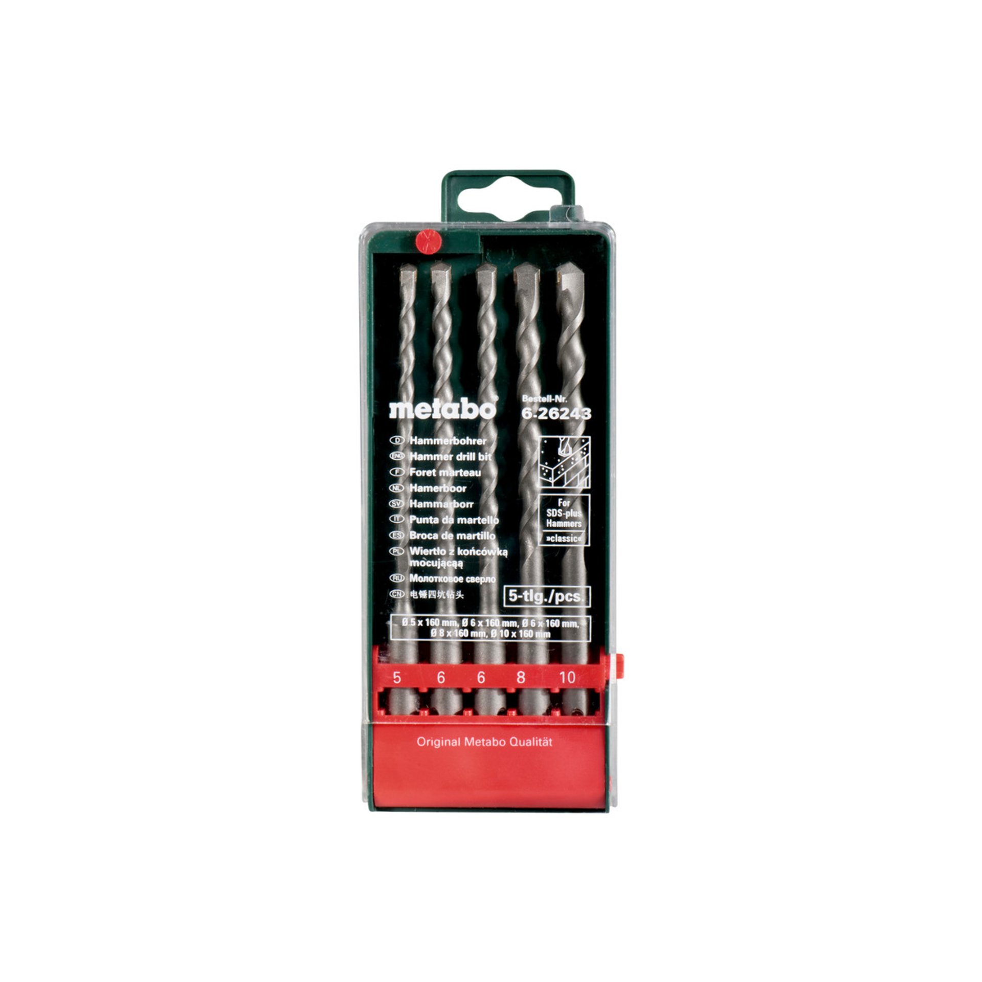 Metabo SDS-plus Classic-Bohrersatz 5-teilig (626243000)