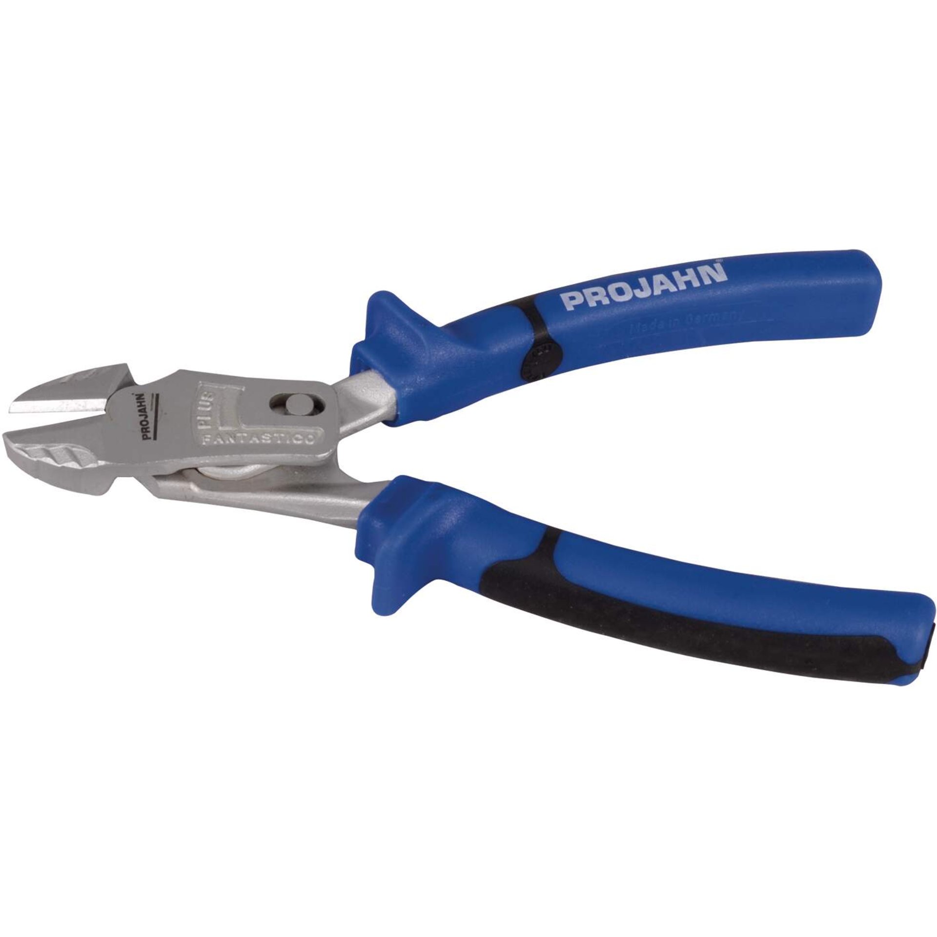 Zange, Seitenschneider, Nassschlitz, Stahl, Blau