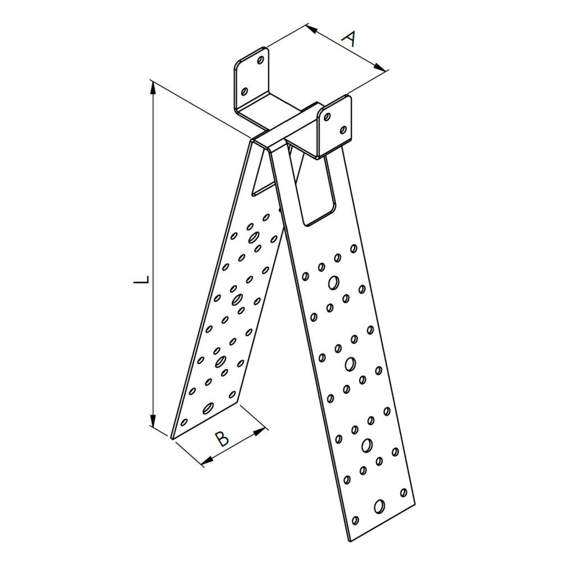 Sprossenwand, Gehäuseplatte, Löcher, Konstruktionsband, Montagezubehör