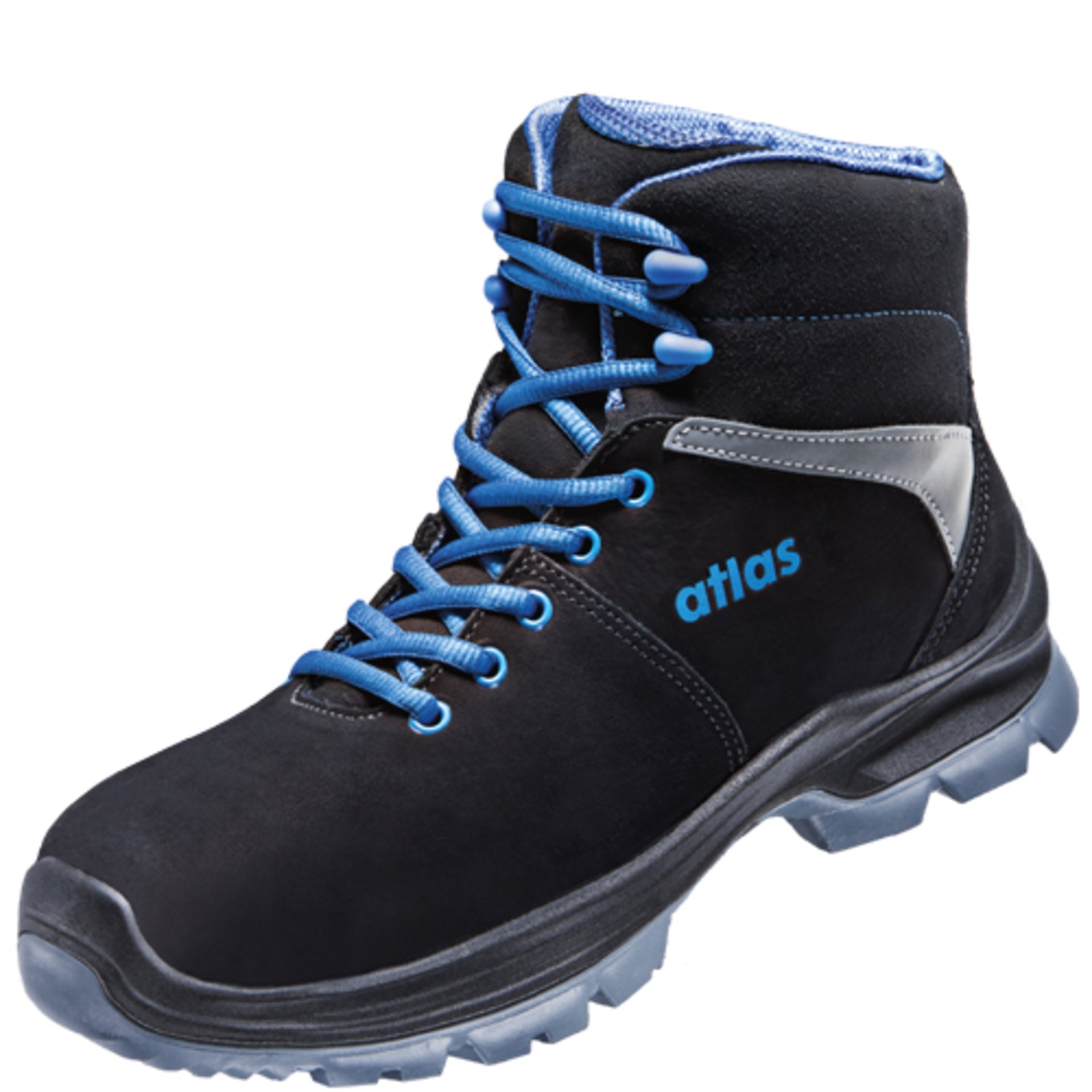 Stiefel, Wanderschuh, Dunkelblau, Schnürschuh, Gummisohle