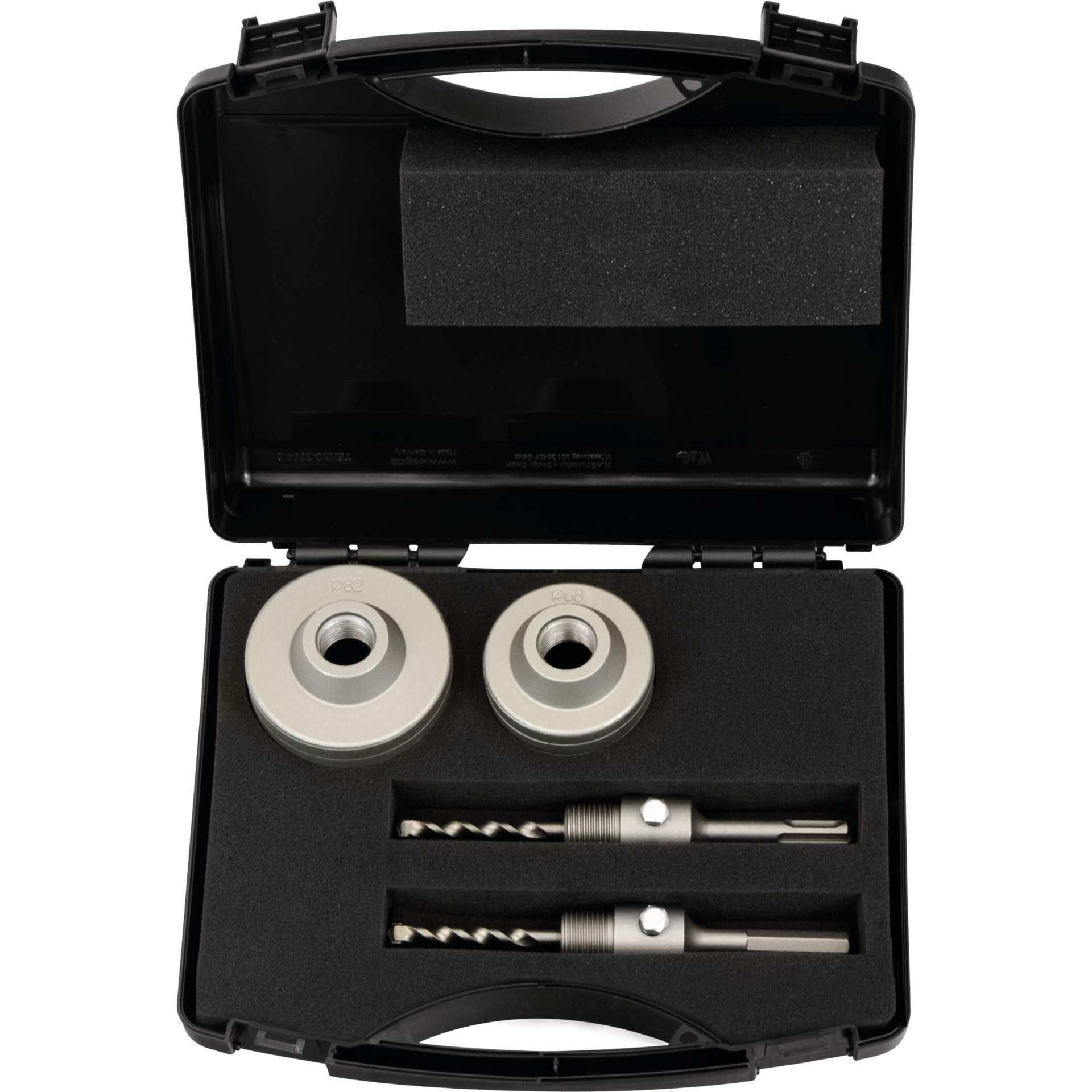 Getriebe, Bohrkronen, Schneidwerkzeug, Metallteile, Koffer-Ausführung