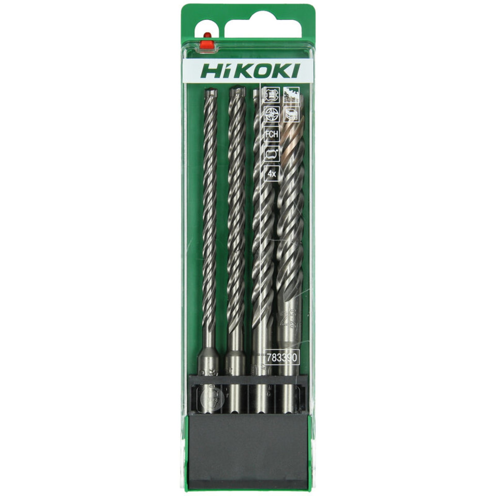 Hikoki VHM-Hammerbohrerset SDS-Plus 4-Schneider