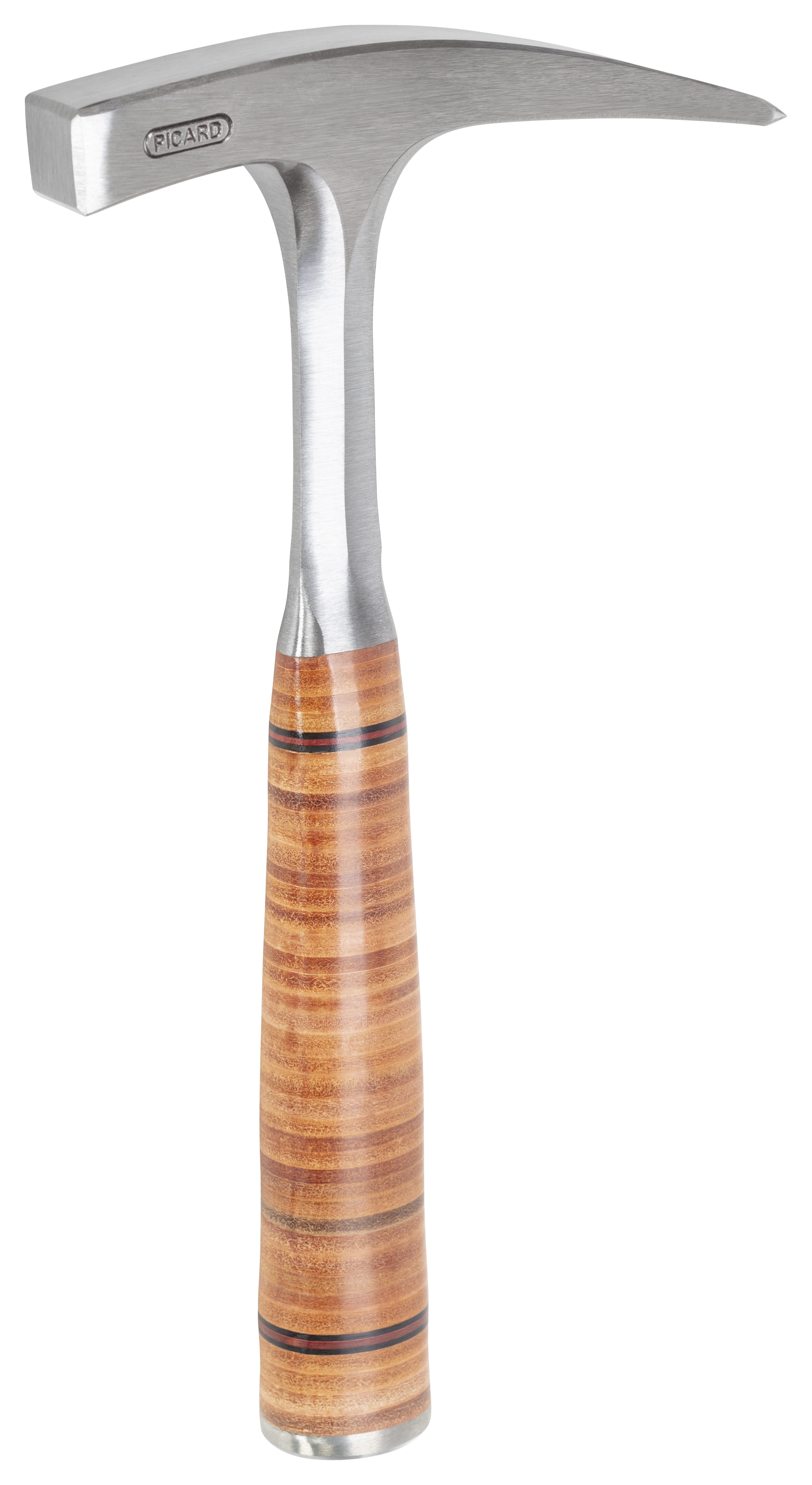 Picard Ganzstahl-Geologenhammer mit Spitze Ganzstahlstiel geschmiedet Glatte Bahn (0076100-500)
