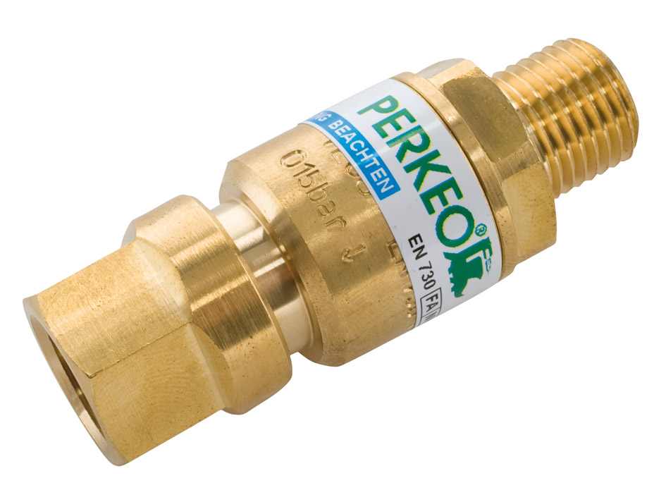 Perkeo Rückschlagsicherung am Griffstück Eingang Tülle 6 mm-Ausgang G1/4RH