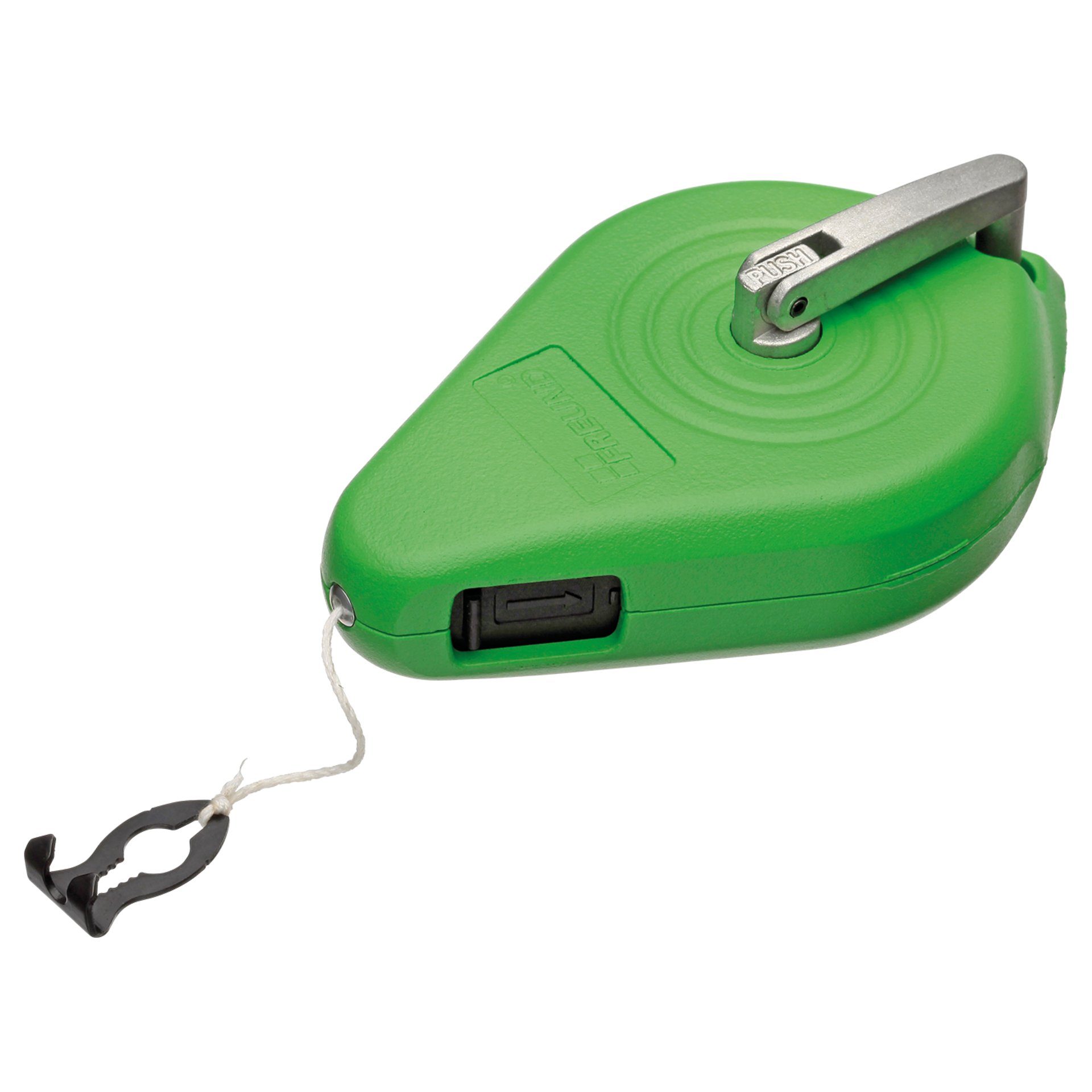 Tape measure, Retractable, Grün, Sperrklinke, Drückknopf