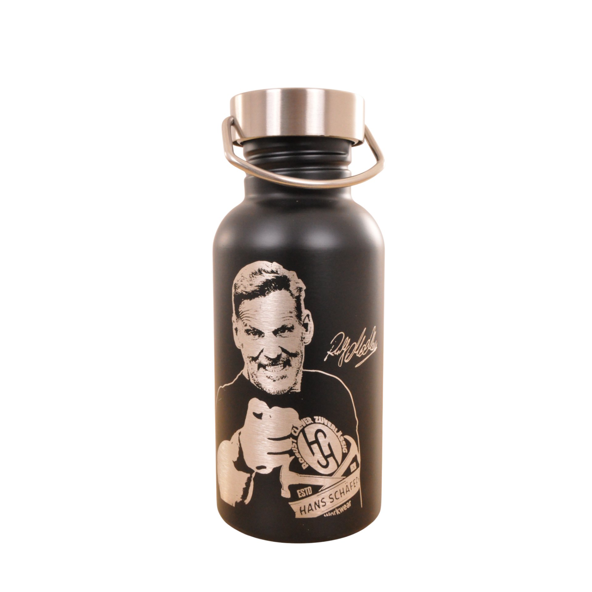 Flasche, Wasserflasche, Gesicht, Kopf, Person