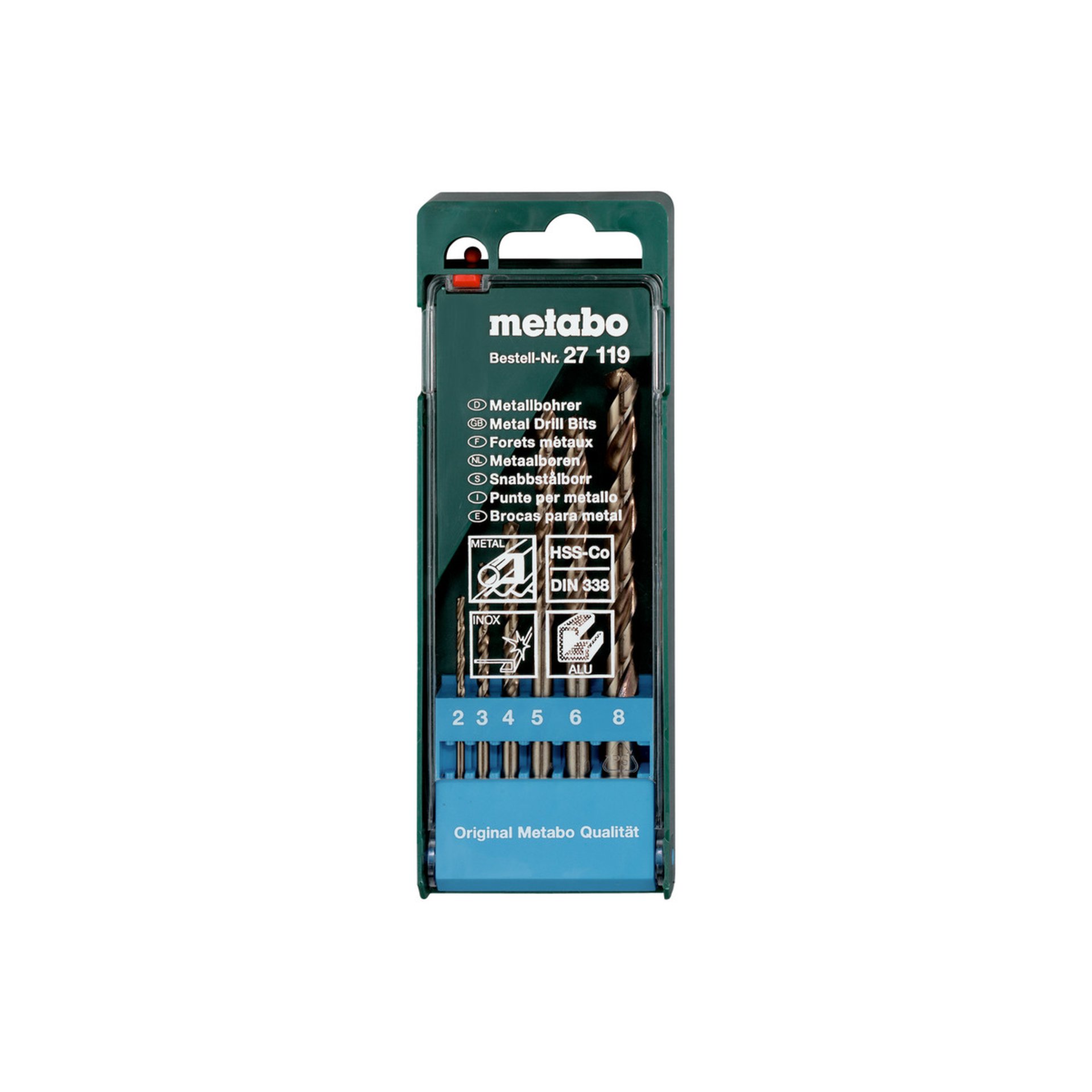 Metabo HSS-Co-Bohrerkassette 6-teilig (627119000)